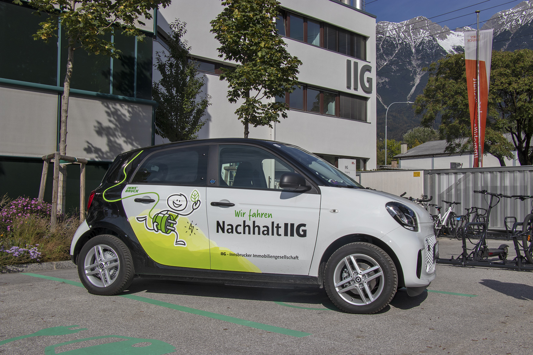 Die IIG setzt auf klimaschonende Mobilität.