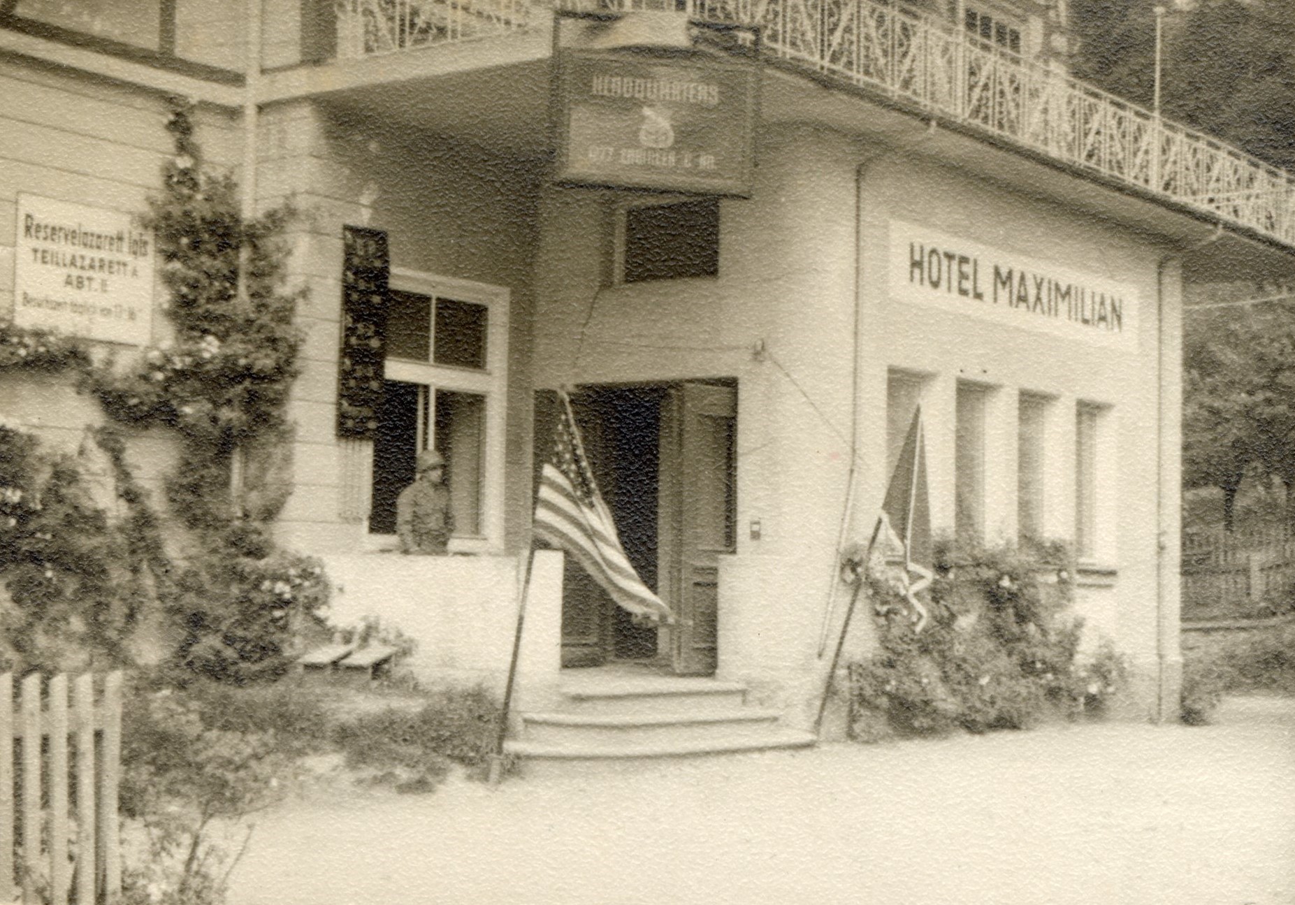 Eine Einheit der US-Army etablierte ihr Hauptquartier
im Hotel Maximilian in Igls.