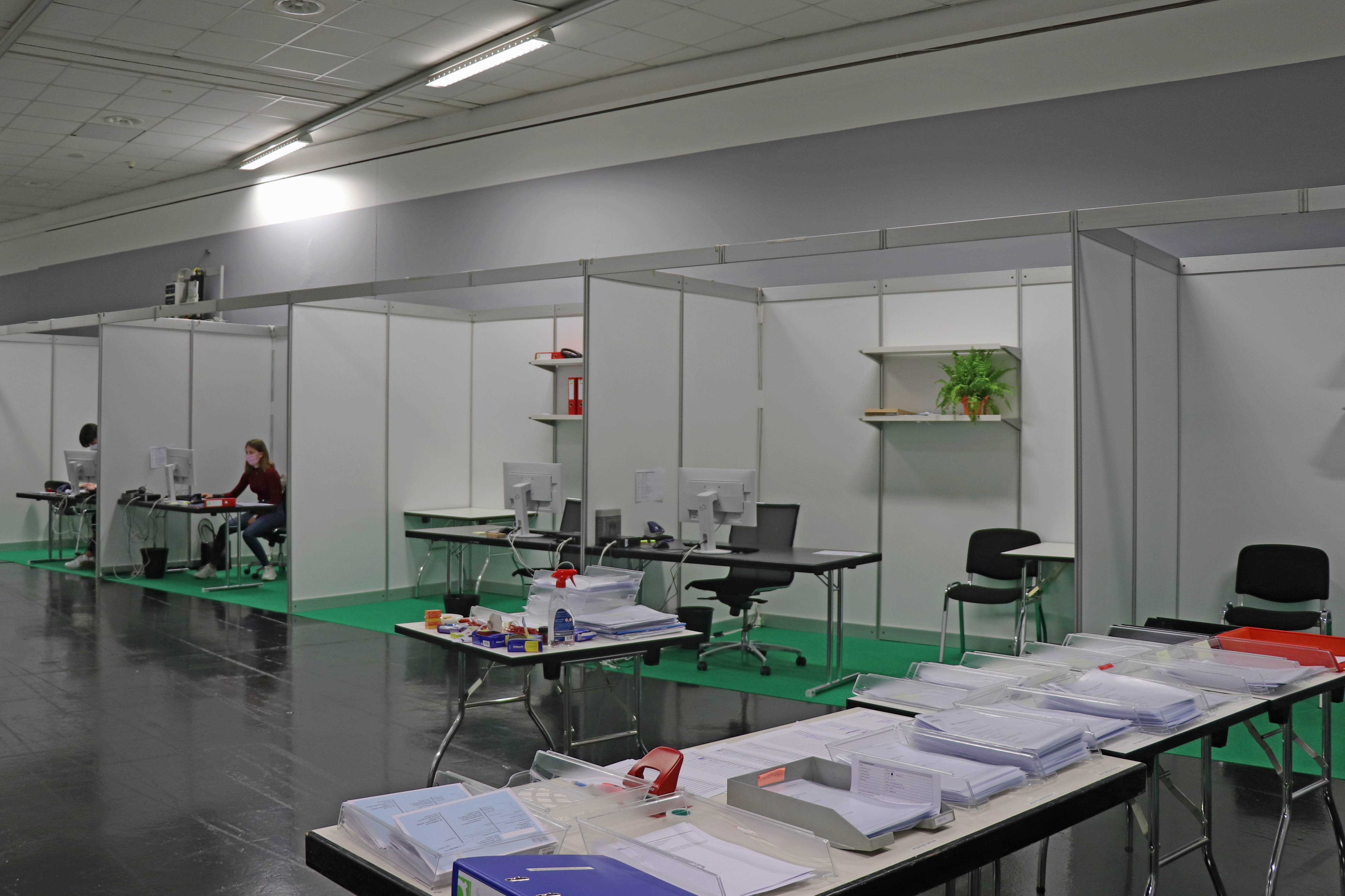 Die Fallnachverfolgung wird im Corona-Center Innsbruck (CCI) in der Messe abgewickelt.