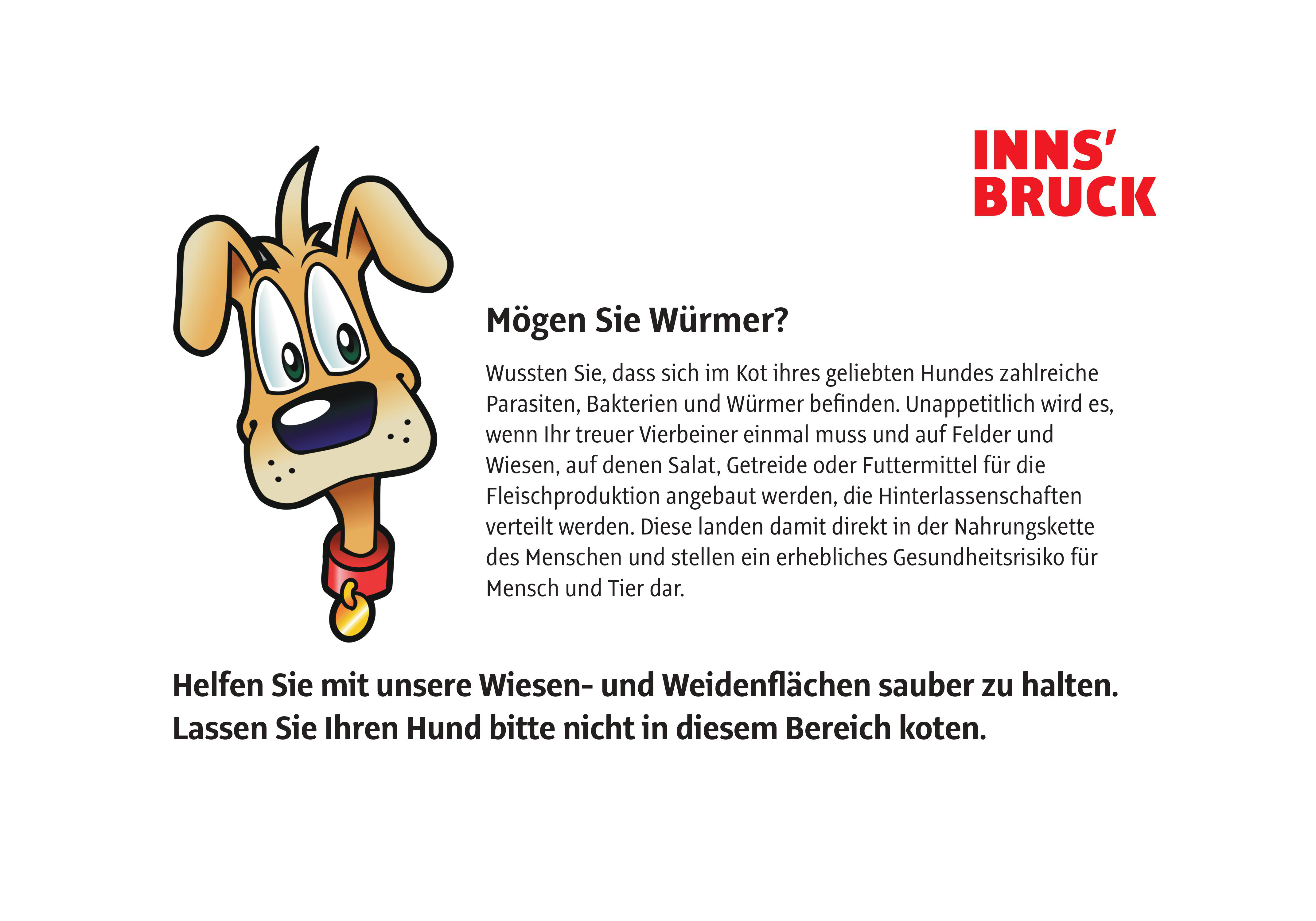 Mit Hinweisschildern wird das Bewusstsein der Bevölkerung geschärft.