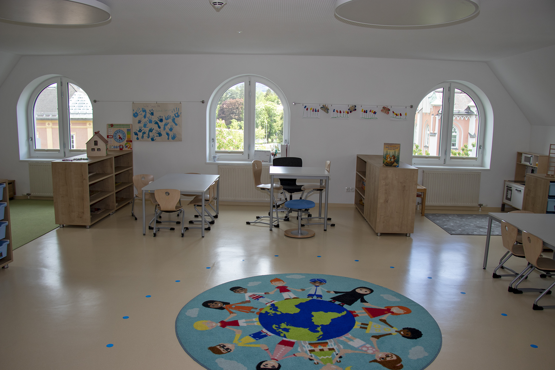 Der neue Gruppenraum im Kindergarten St. Nikolaus.