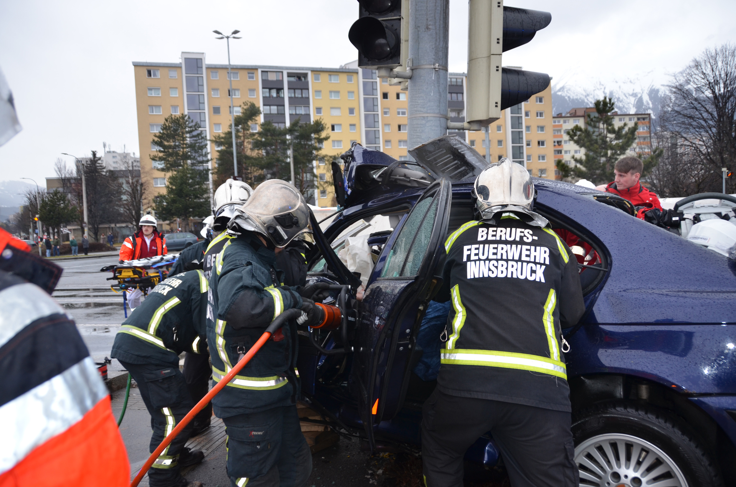 Die Berufsfeuerwehr steht täglich im Einsatz für Innsbruck.