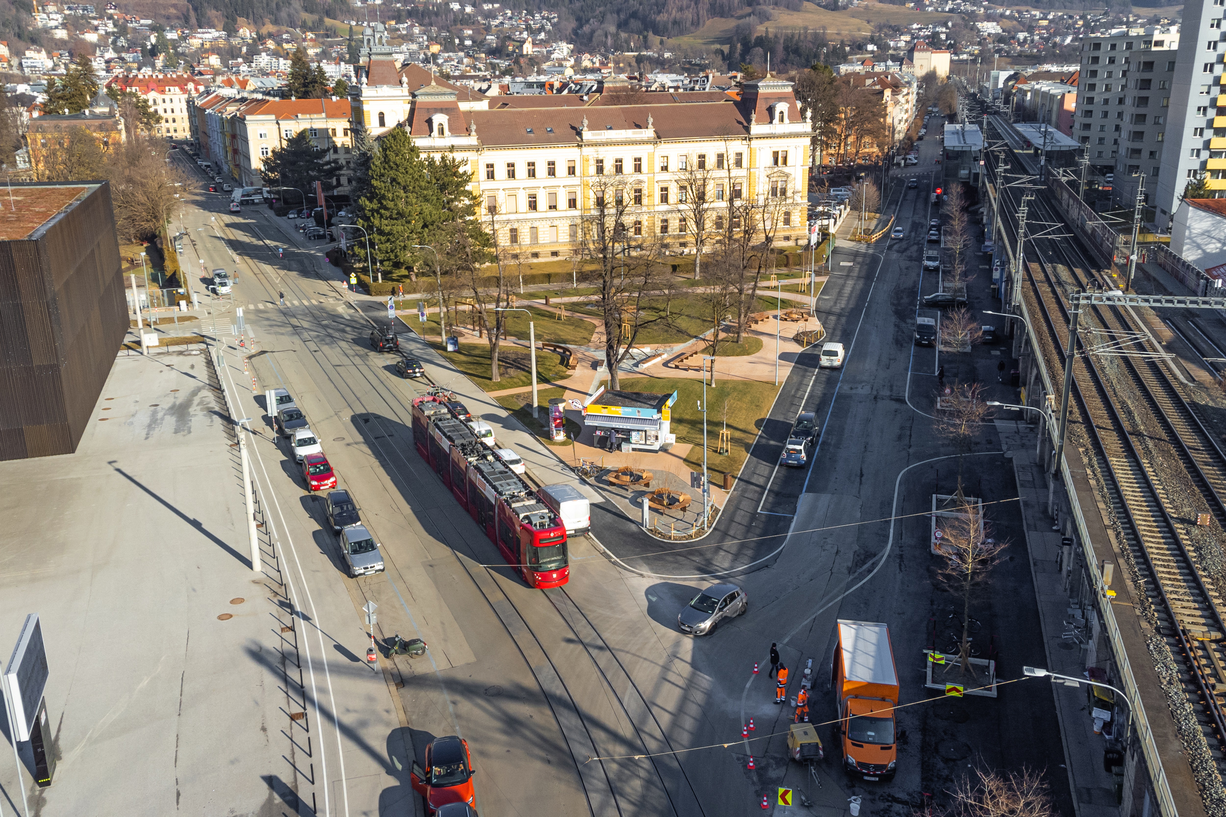 Die klimafreundliche Neugestaltung des Messeareals ist so gut wie abgeschlossen.