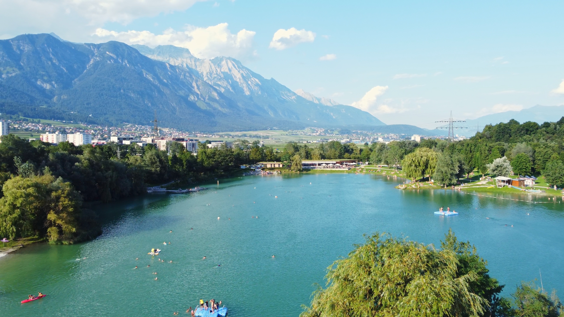 Der Baggersee ist Schauplatz des 19. Sommersporttages in Innsbruck.
