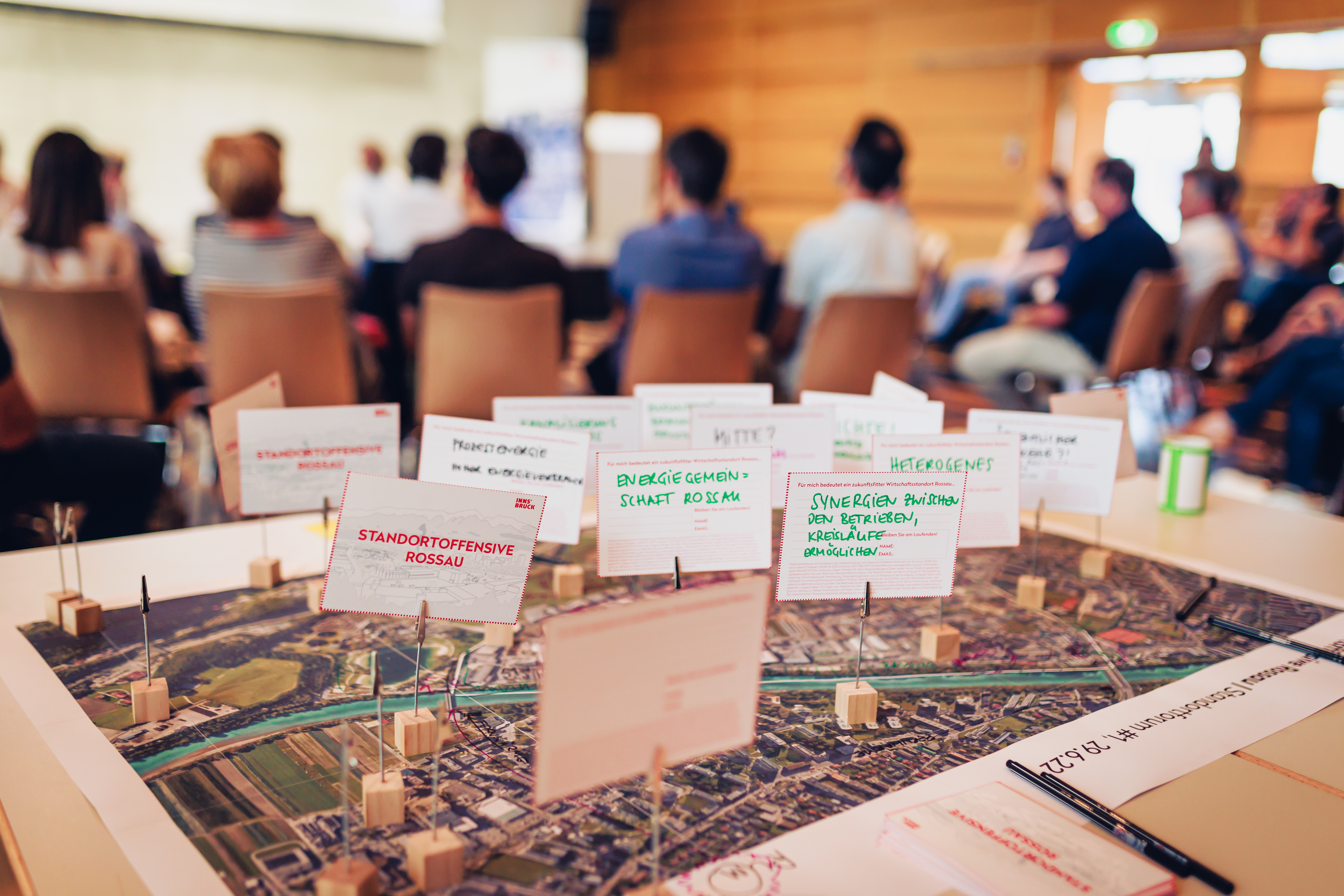 Beim ersten Standortforum wurde über den Planungsprozess in der Rossau informiert.