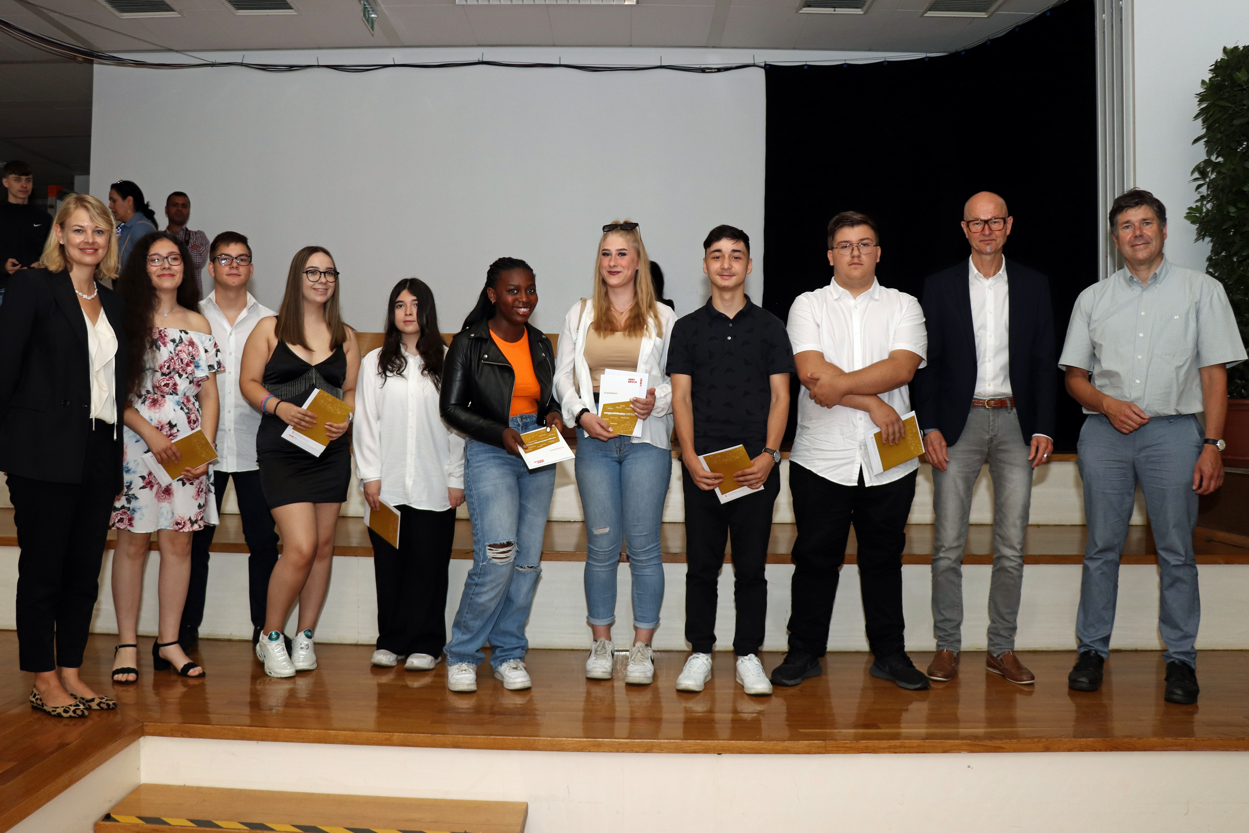 Die SchülerInnen der Polytechnischen Schule.