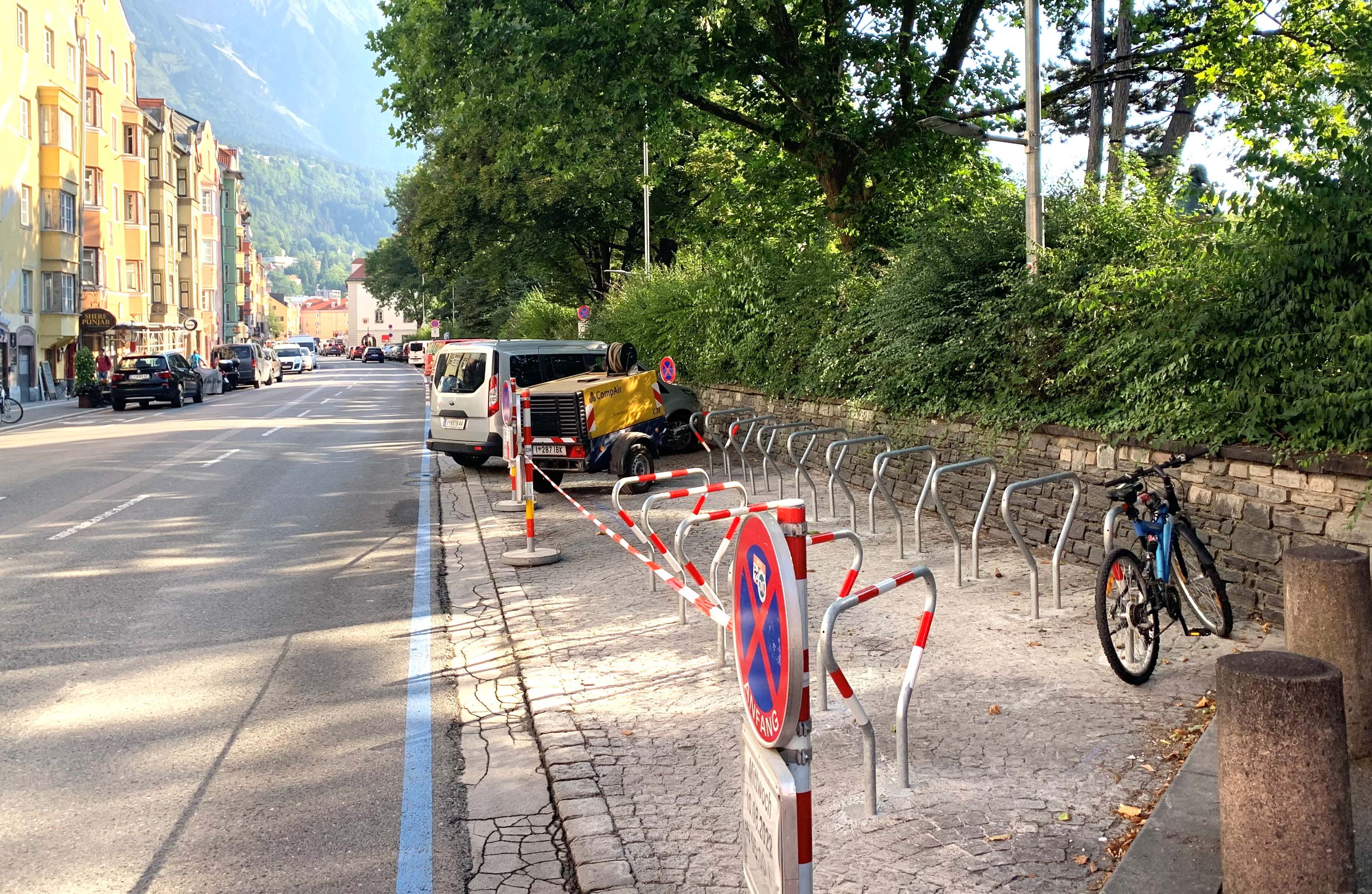 40 neue und sicher zugängliche Radabstellplätze gibt es in St. Nikolaus direkt angrenzend an den Waltherpark.