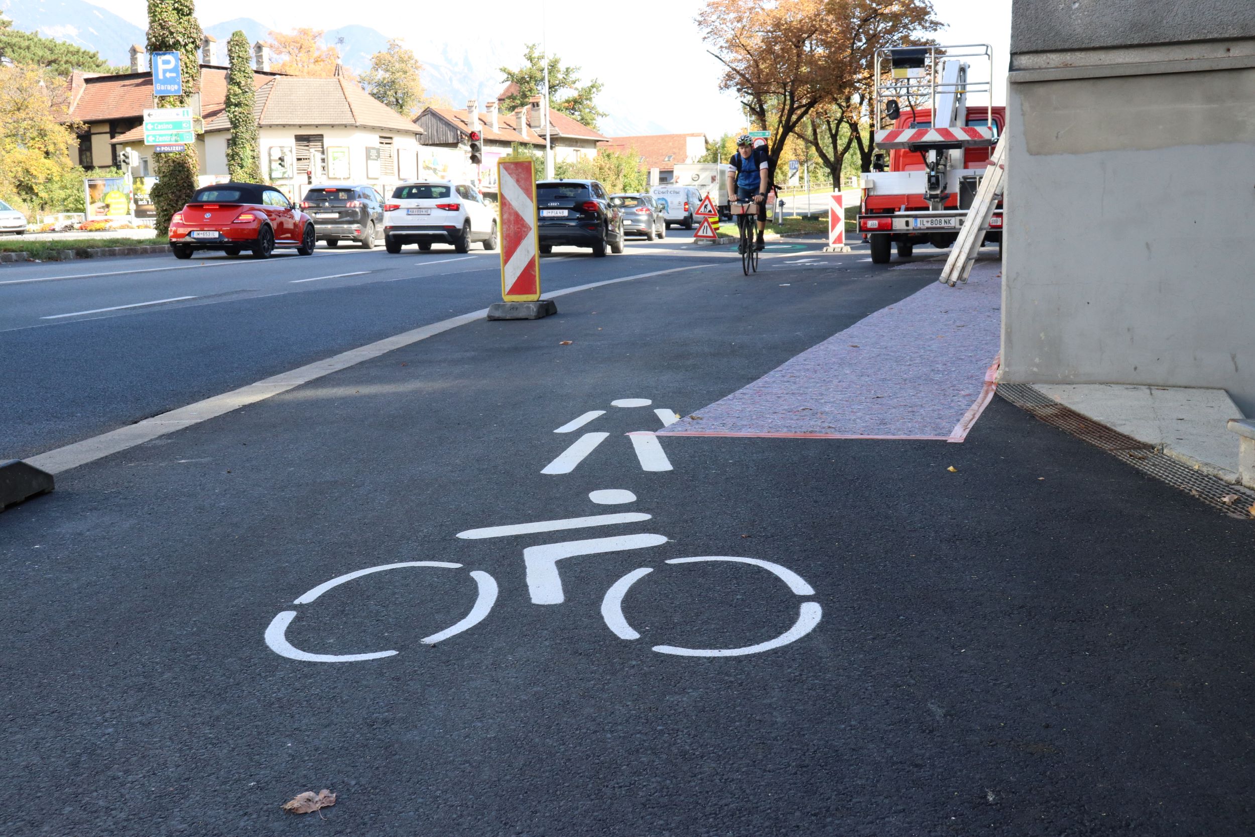 Die neue Radverbindung schließt eine Lücke im Innsbrucker Radwegenetz.