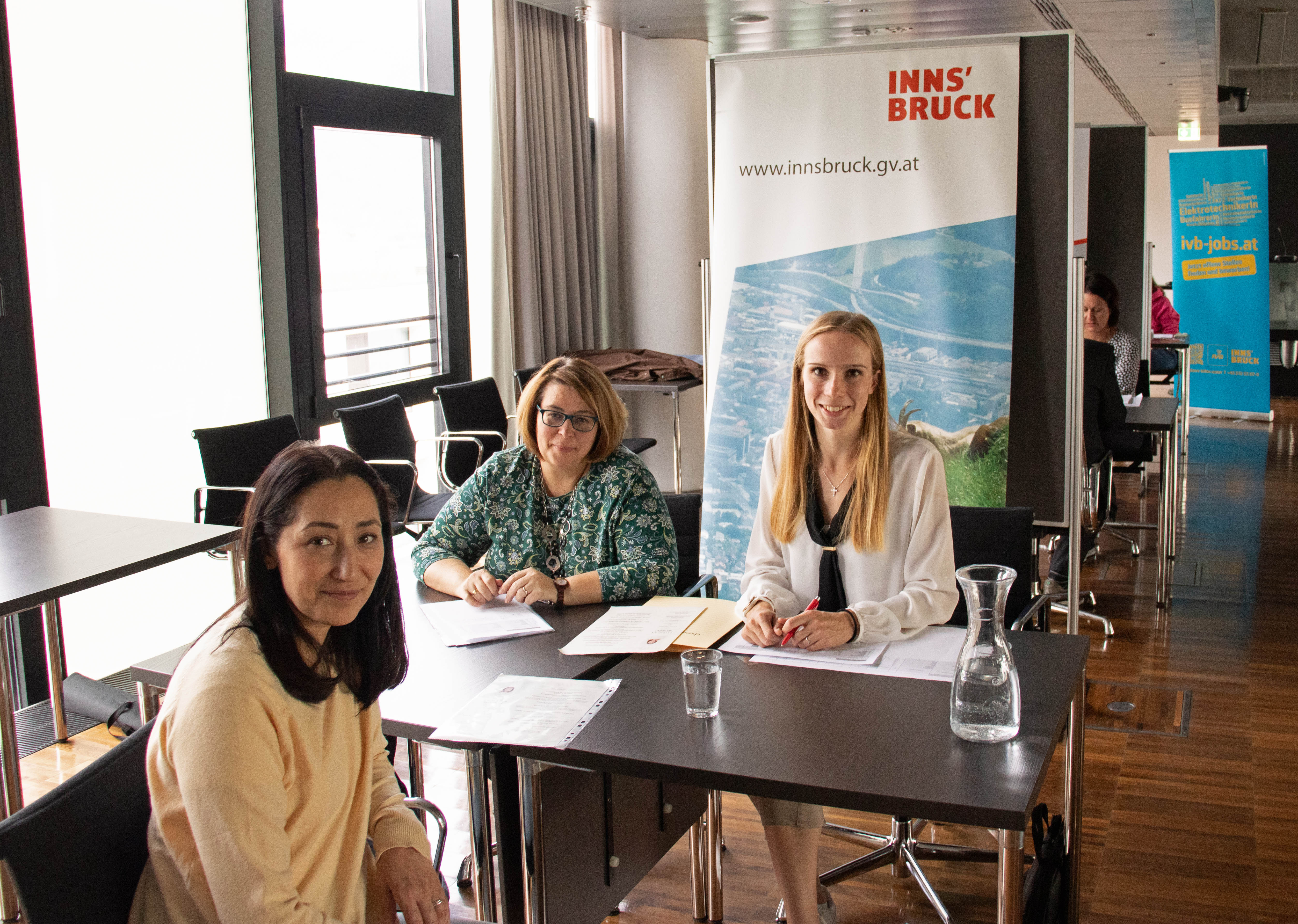 Auch der Stadtmagistrat Innsbruck ist als potenzieller Dienstgeber vertreten.