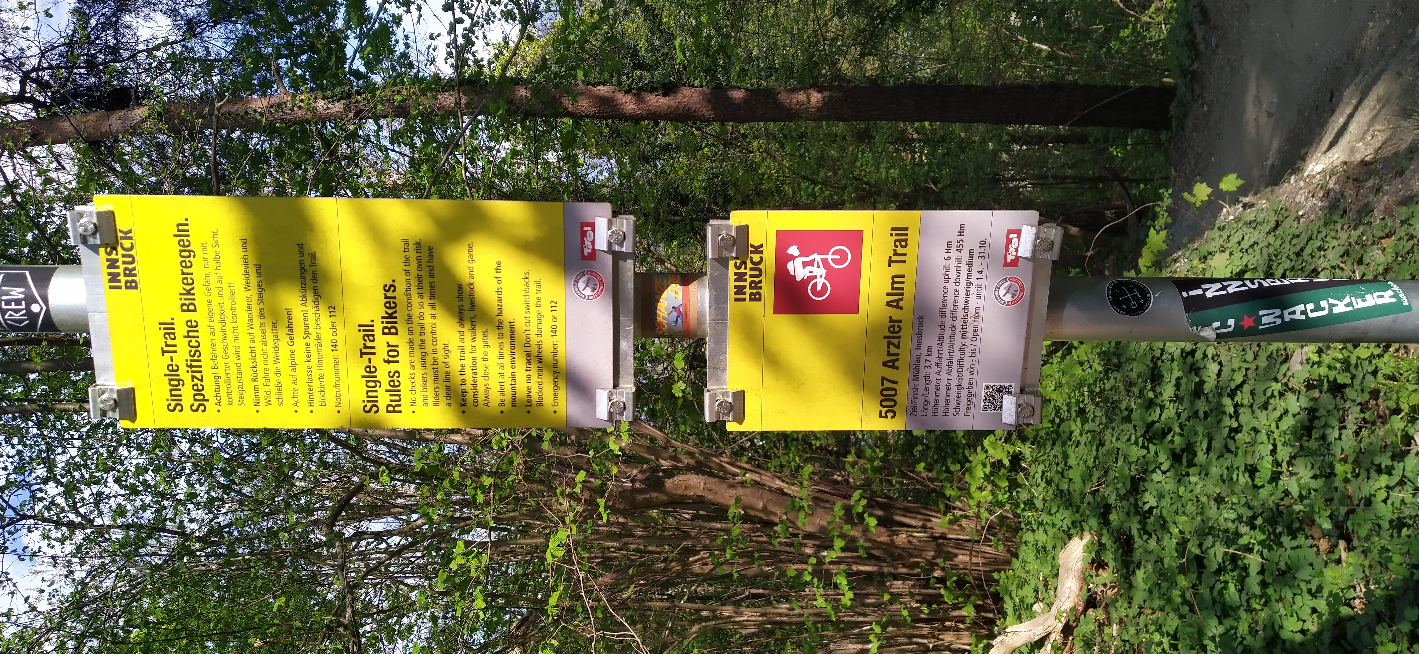 Wie Freiburg setzt auch Innsbruck auf die Lenkung der NutzerInnen im Naturraum.