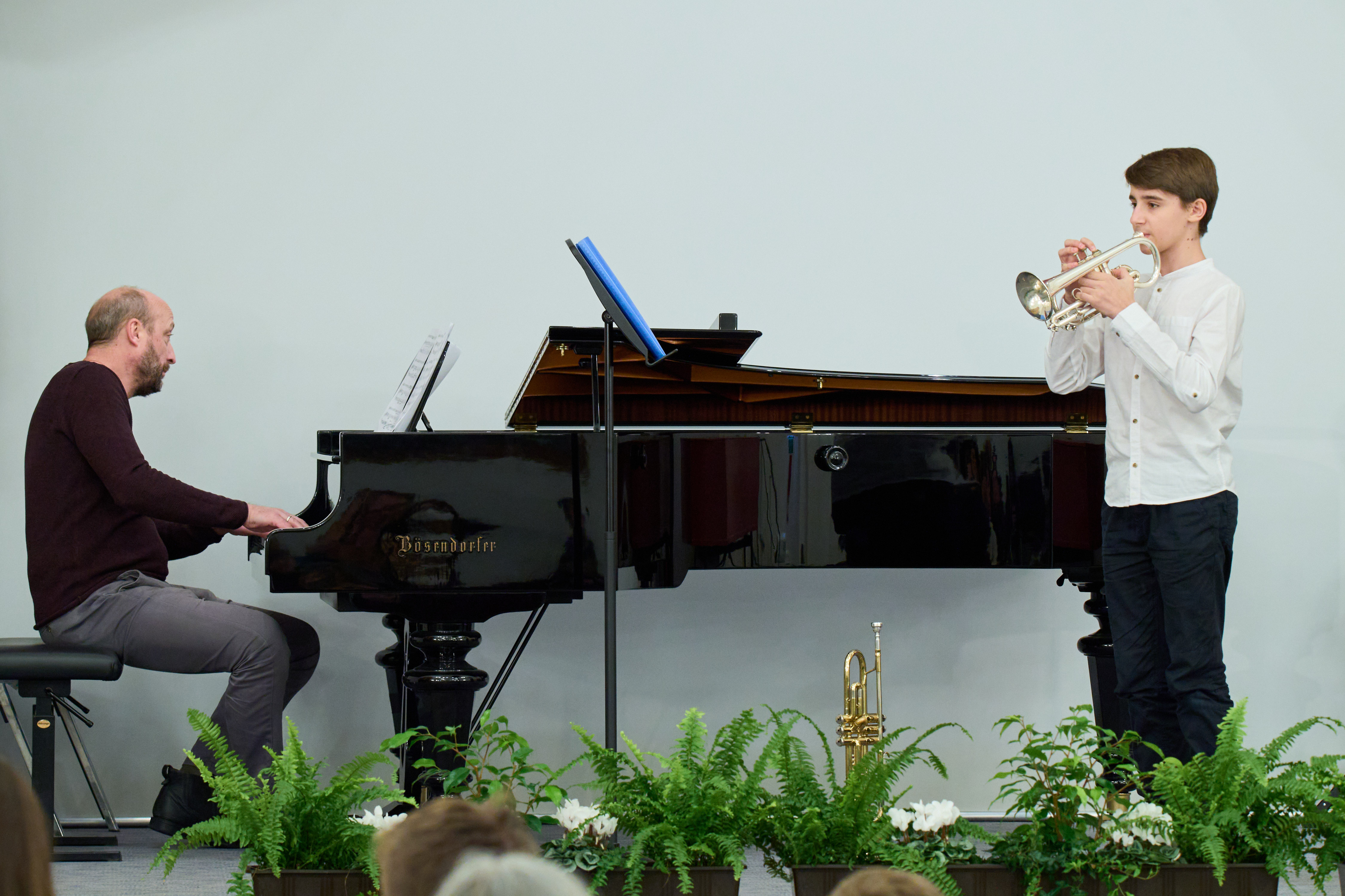 Der „Prima la Musica“-Preisträger David Schieferer (1. Preis / Gold, mit Korrepetitor Richard Wieser) überzeugte in Graz auf der Trompete und dem Flügelhorn.