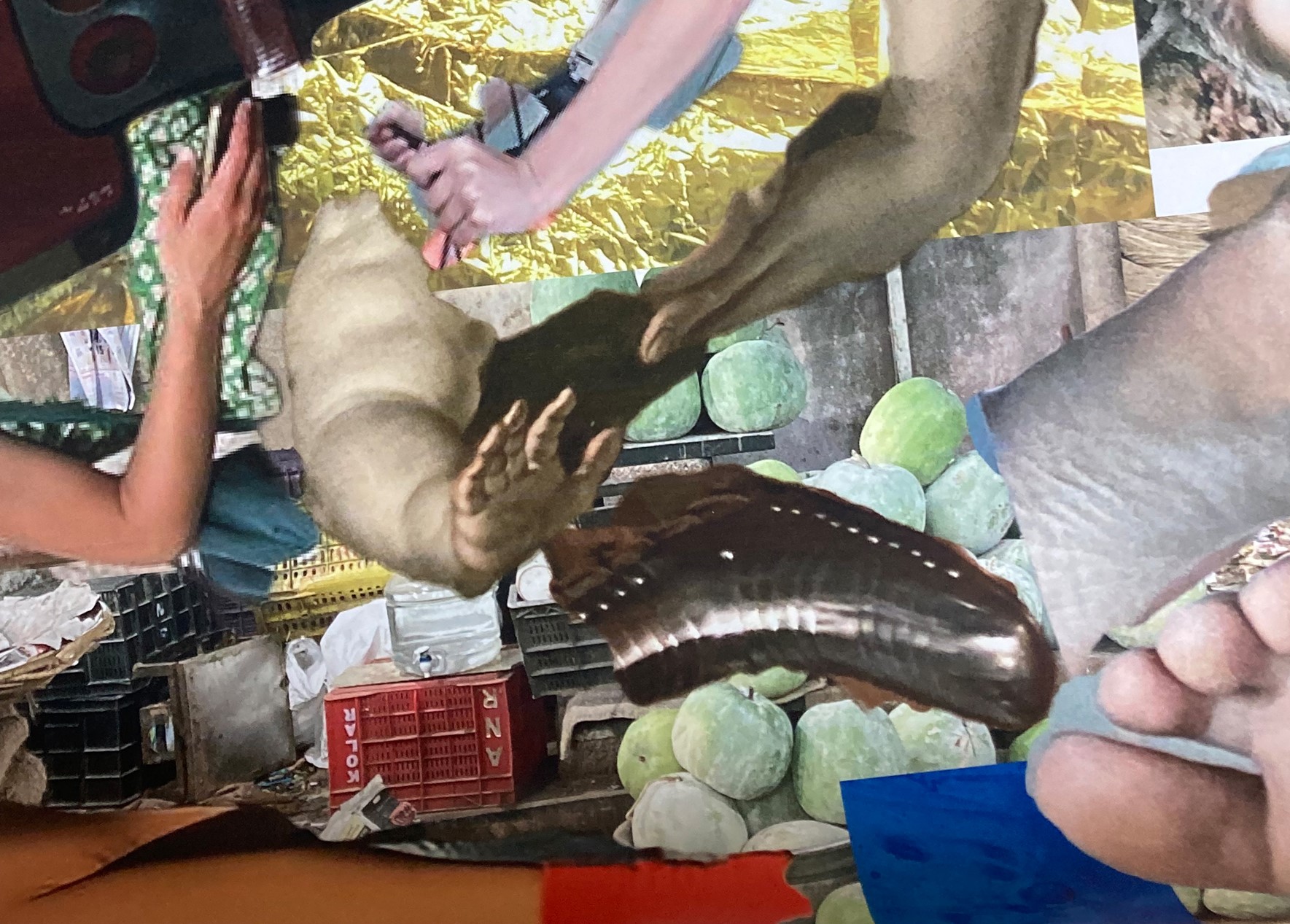 Unklare Zukunft: Die Fotocollagen von Lea Abendstein handeln von einer Zeit der Umbrüche. Die Ausstellung „Training Years“ ist von 15. Juni bis 5. August in der Galerie Plattform 6020 zu sehen (Ausschnitt).