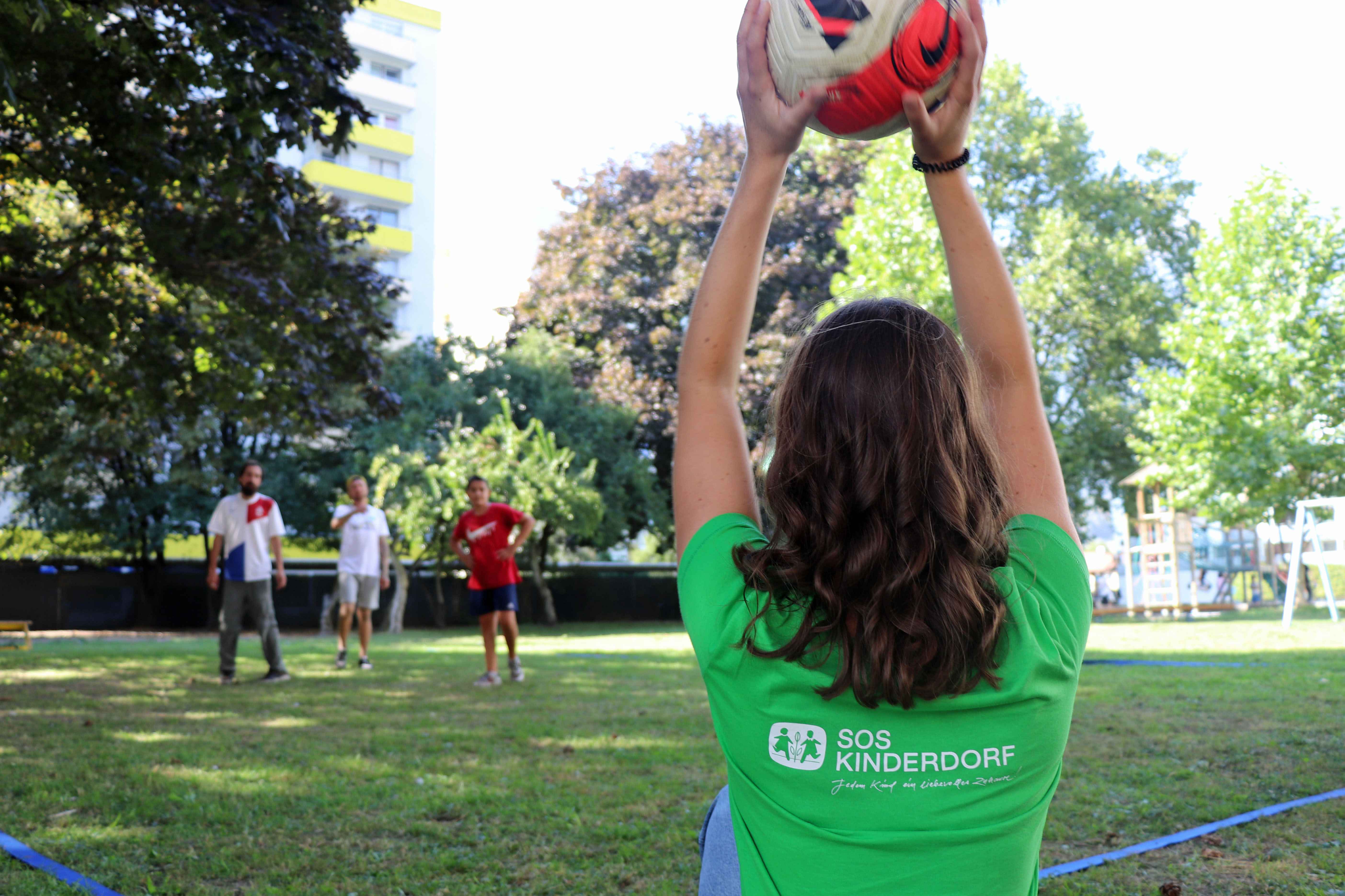 Betreut werden die Kinder von MitarbeiterInnen des SOS-Kinderdorfs.