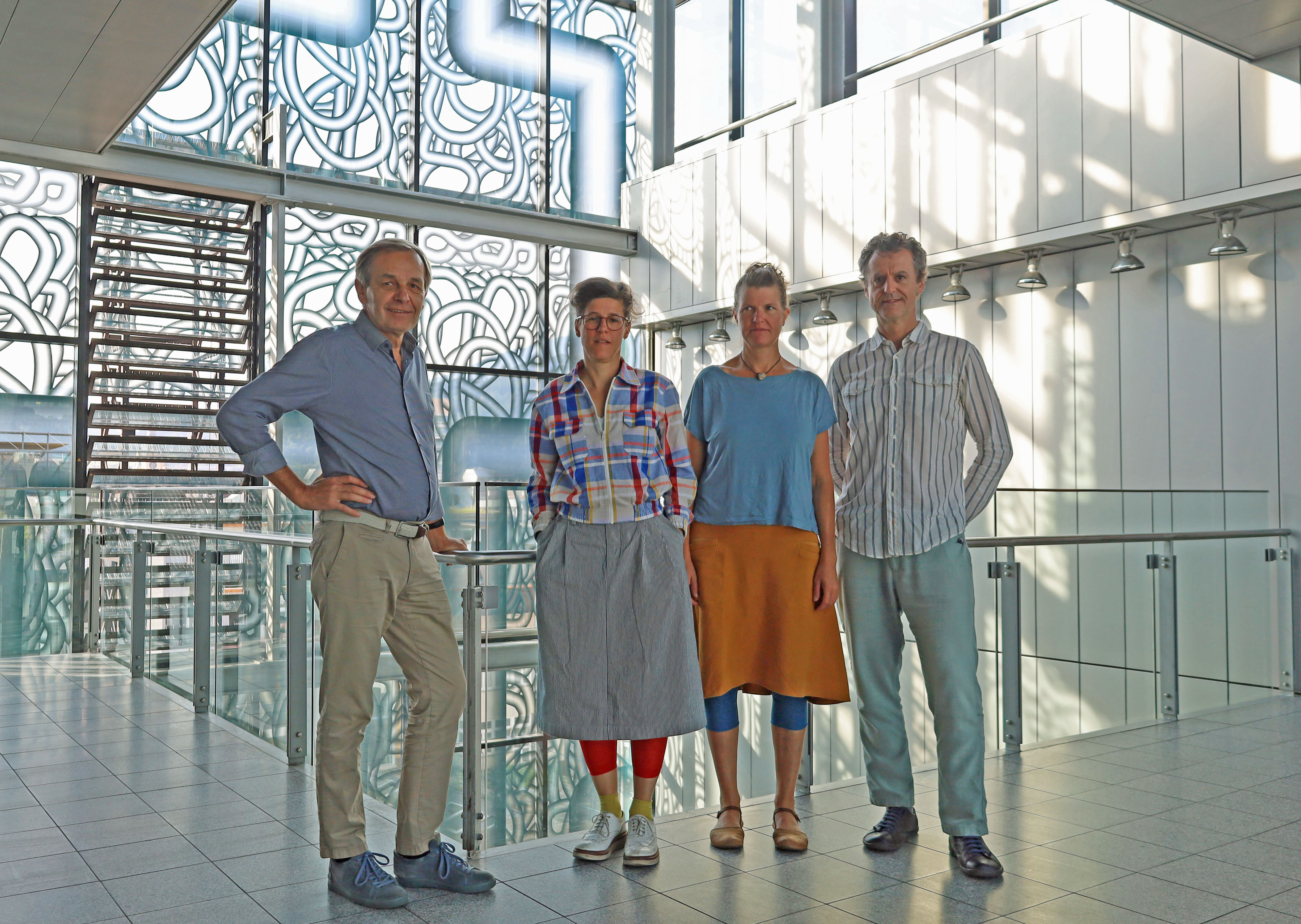 Der Gestaltungsbeirat tagte am 11. und 12. September im Innsbrucker Rathaus. Im Bild die aktuellen Mitglieder (v.l.) Josef Fink, Kornelia Gysel, Marie-Theres Okresek und Bernd Vlay (Vorsitz).