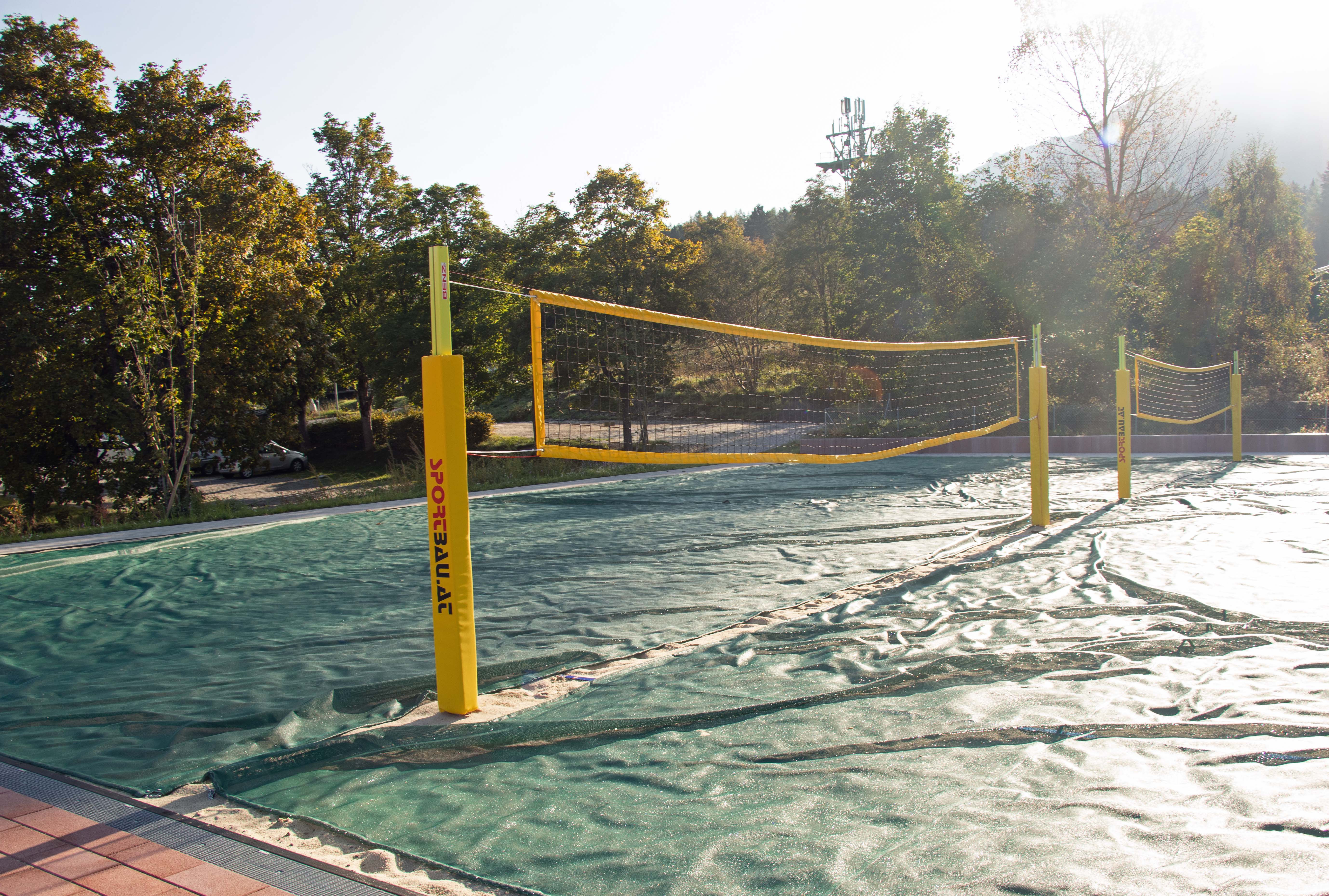 Auf einer Gesamtfläche von rund 4.350 Quadratmetern stehen unter anderem auch zwei Beachvolleyballplätze zur Verfügung.
