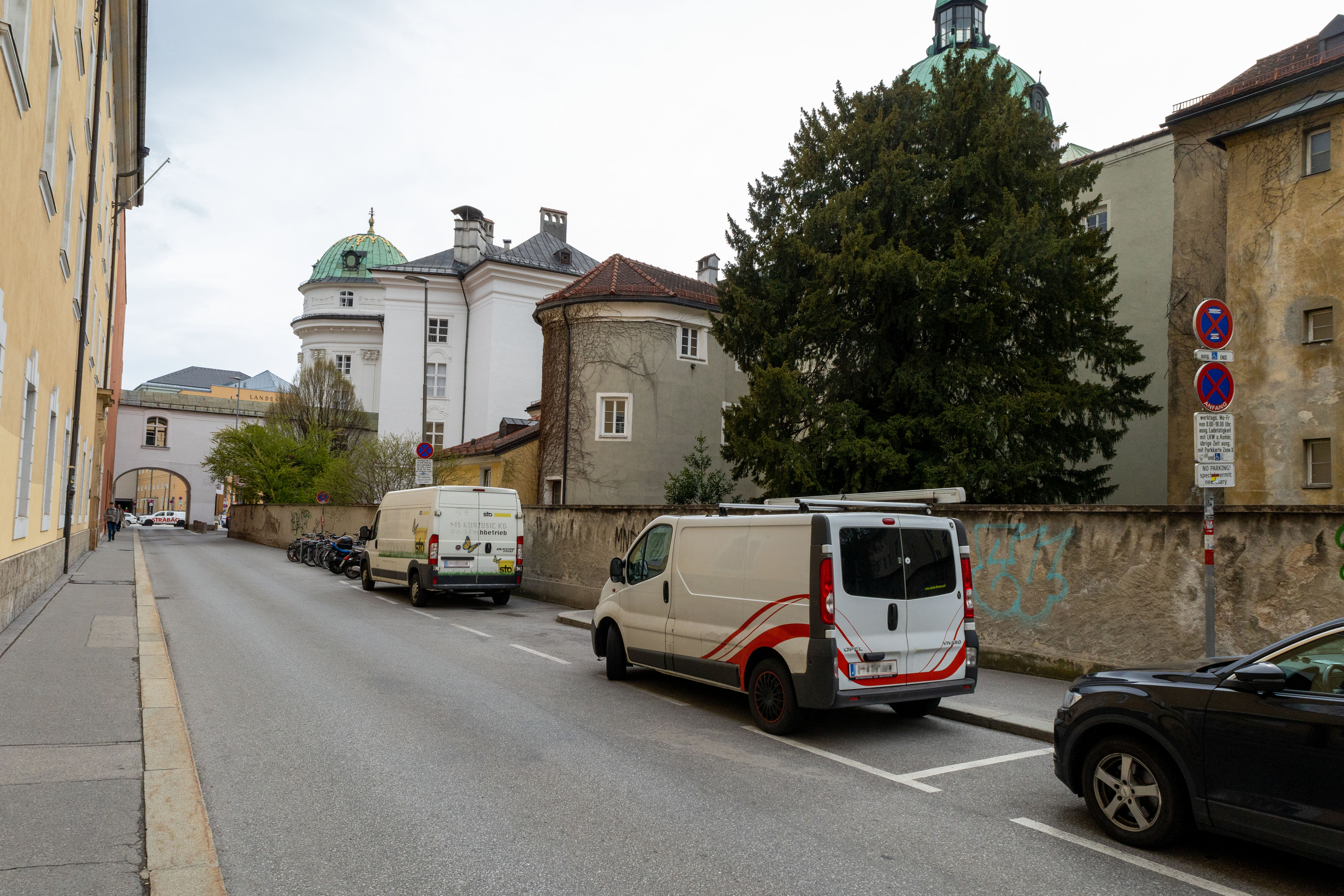 Ladezone in der Herrengasse.