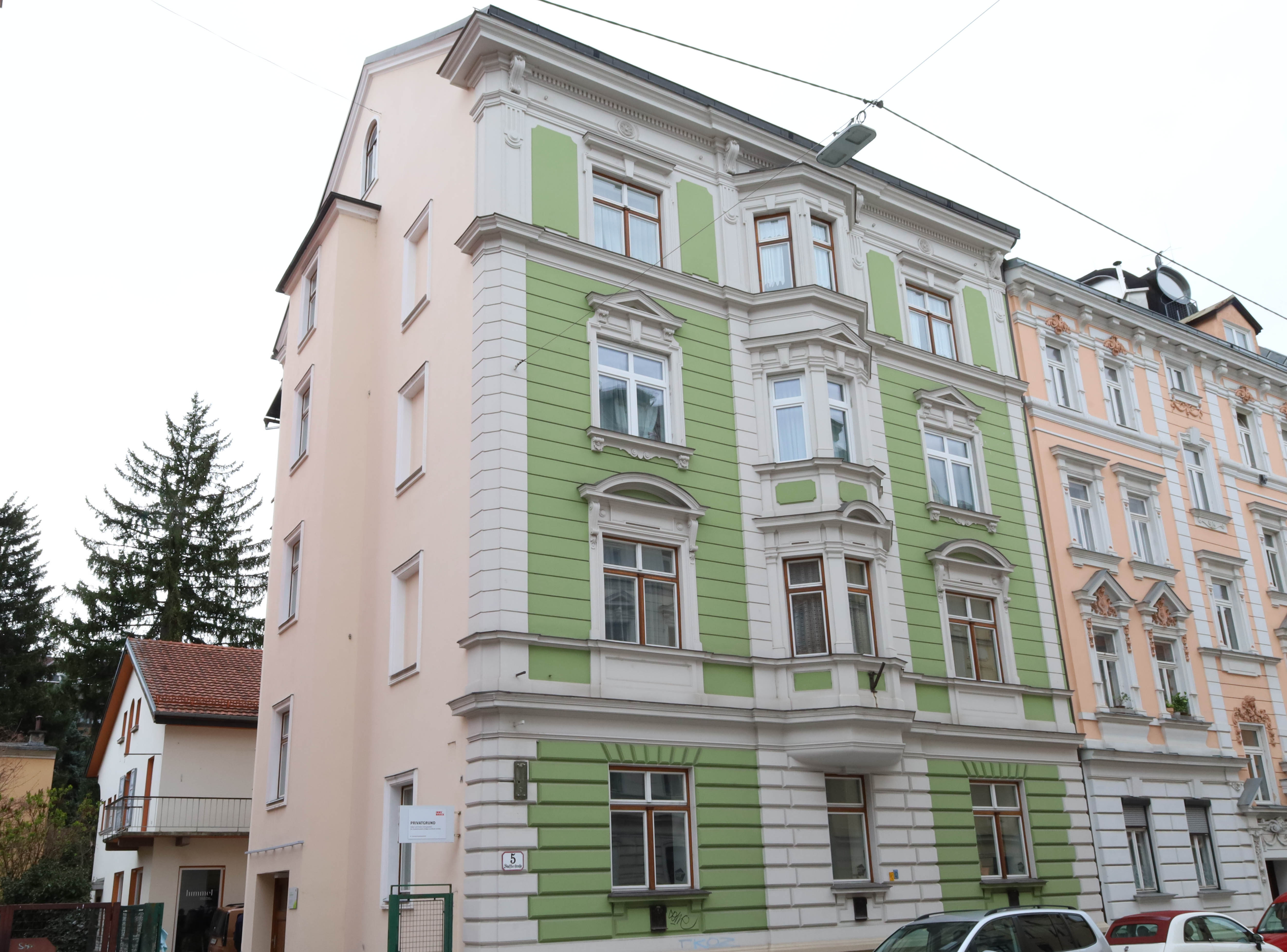 Das Haus Stafflerstraße 5 in Wilten.