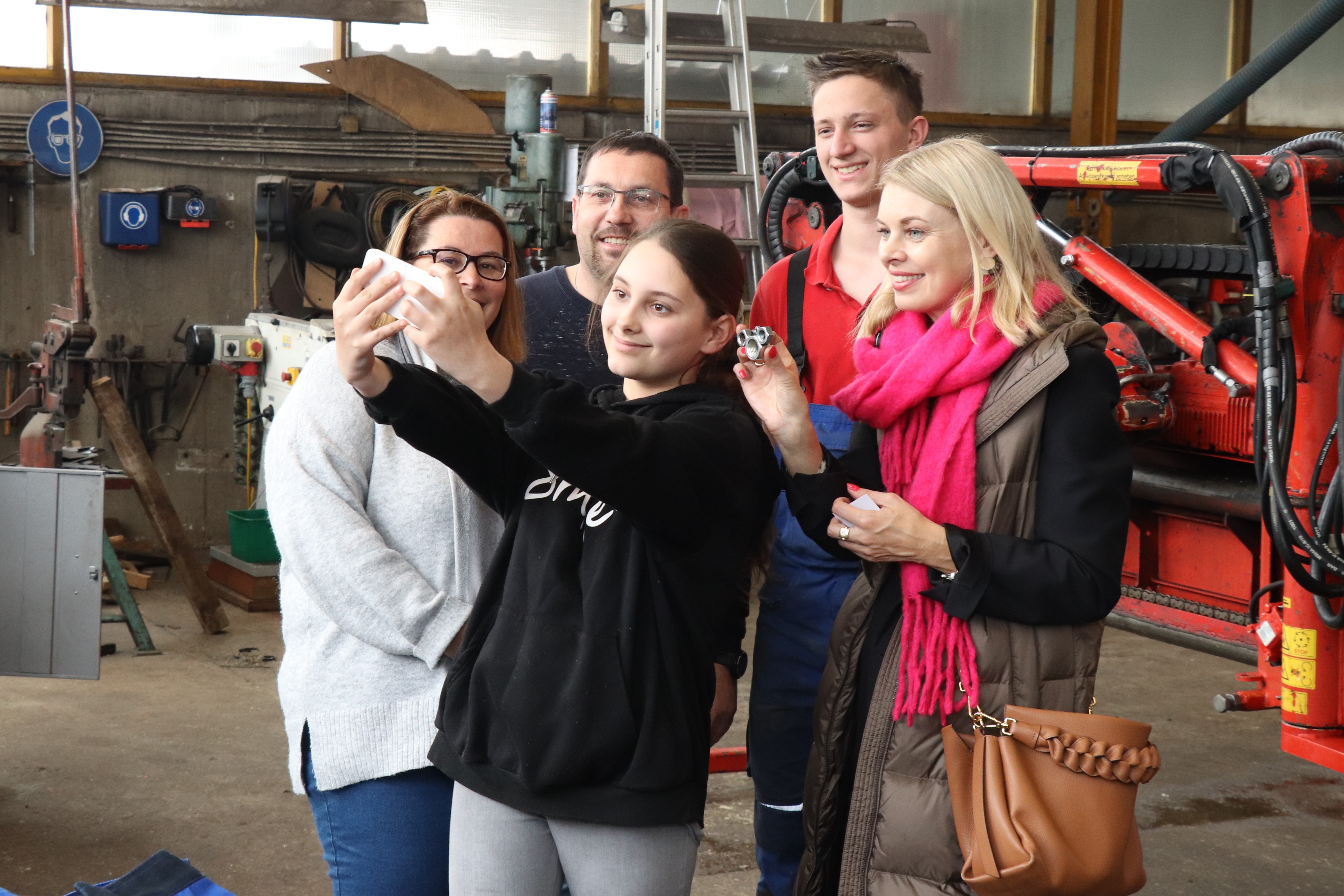 Für Selfies blieb ebenfalls noch Zeit.