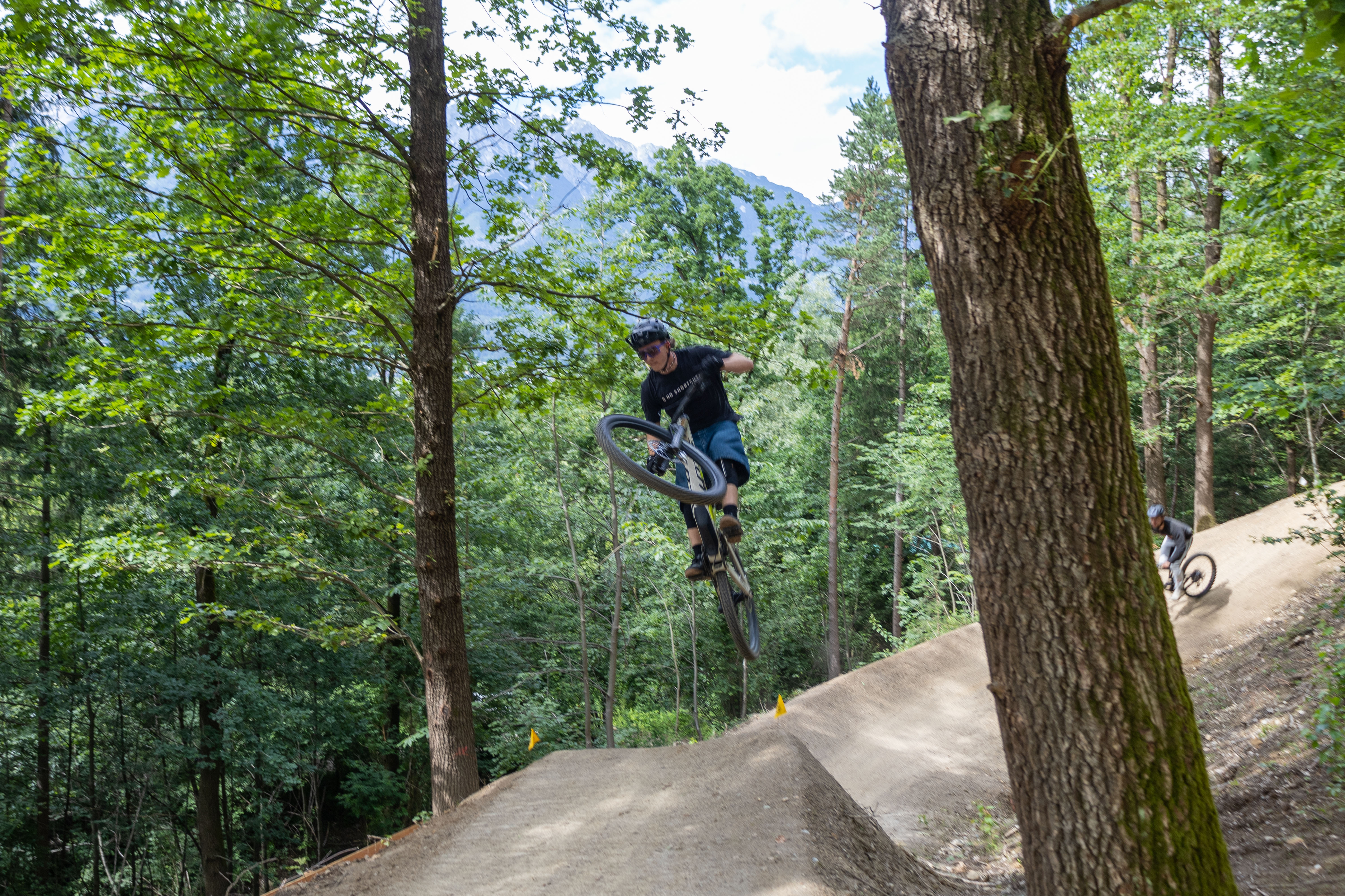 Adrenalin pur: Die Bike-Community zeigte sich vom neuen Park begeistert.