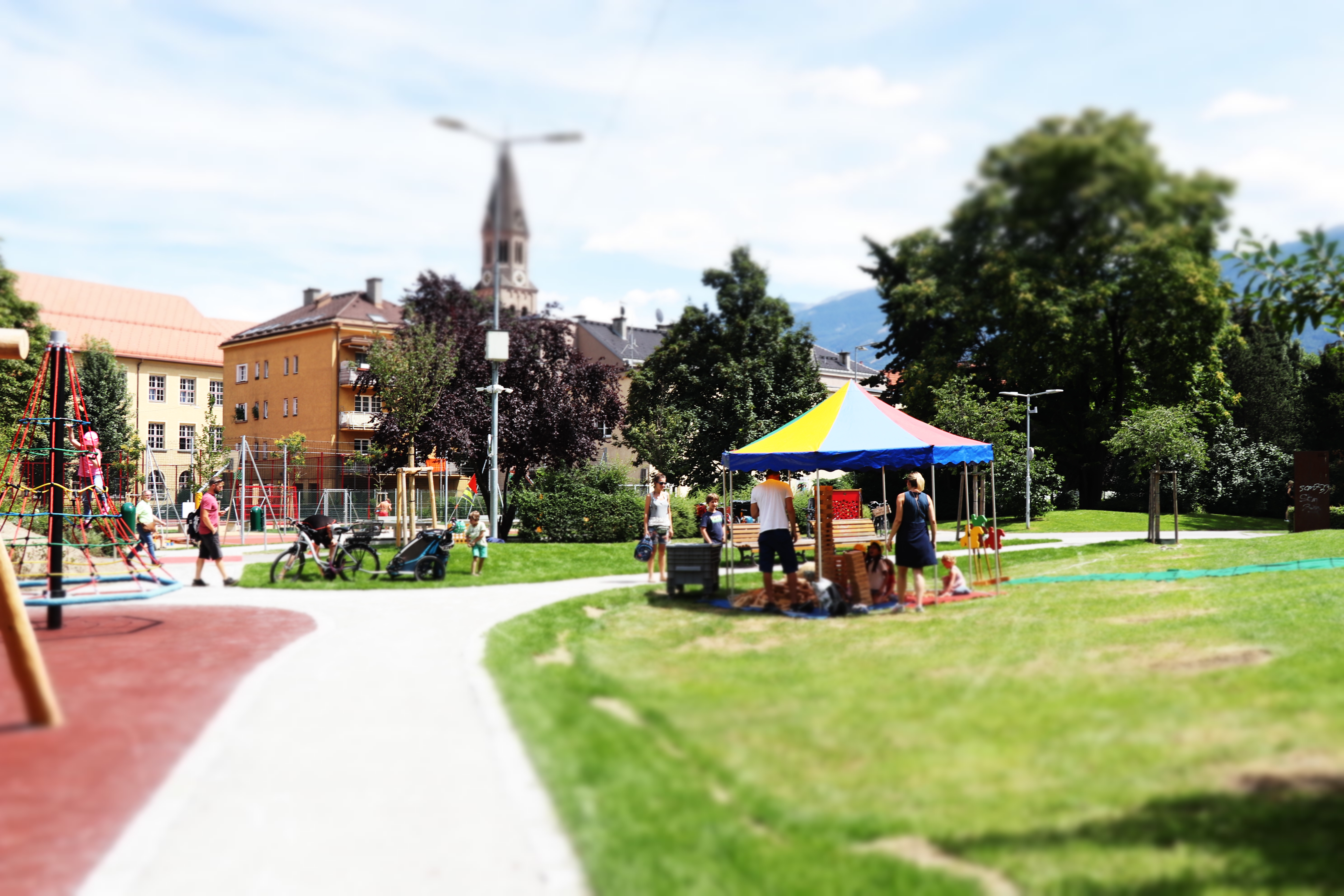 Im Rapoldipark macht am 10. September die Mobile Familienberatung Station.