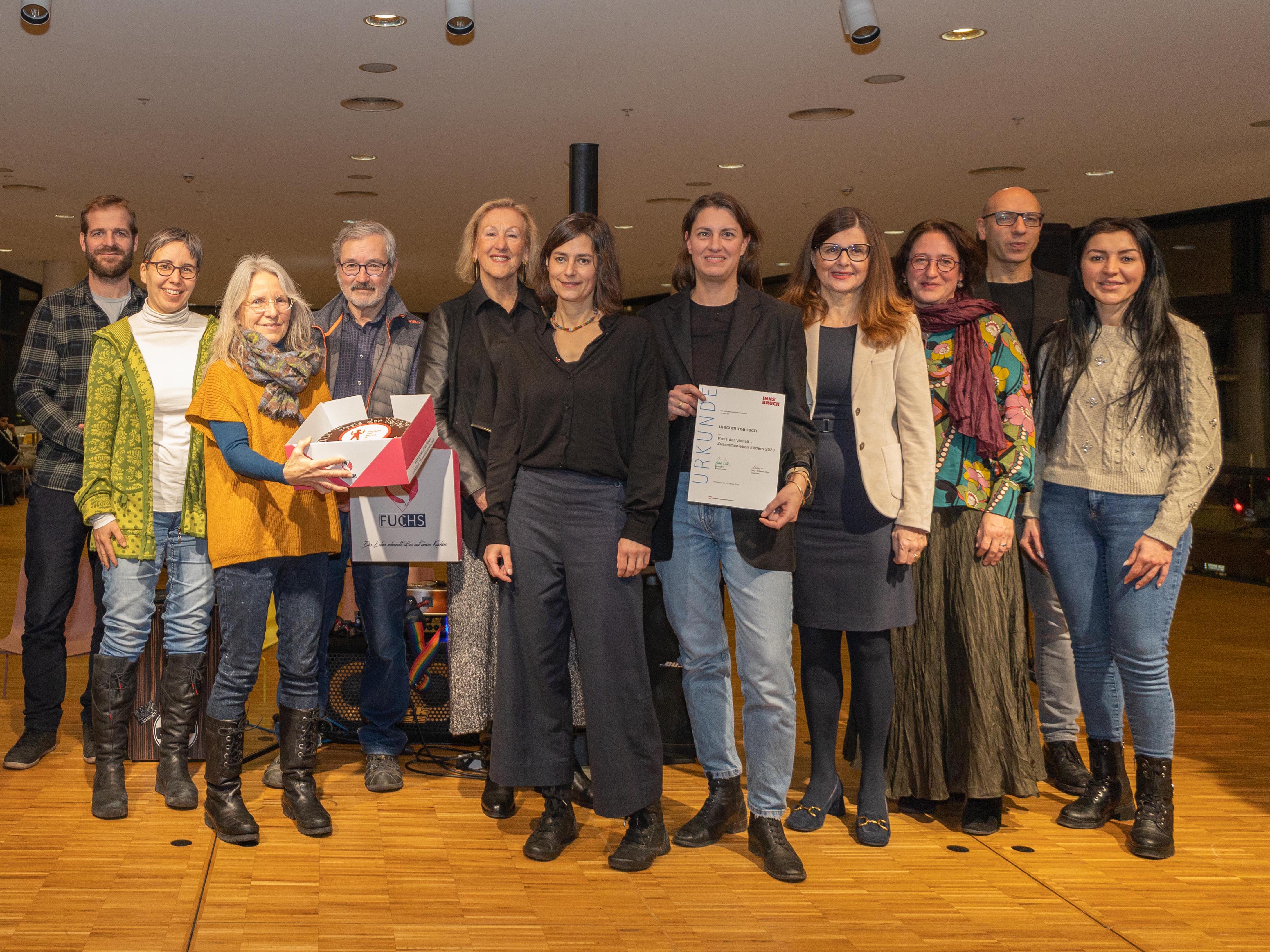 Im vergangenen Jahr ging die Auszeichnung an den Verein unicum:mensch Tirol. Einreichungen für den Preis der Vielfalt 2024 sind bis 8. November möglich.