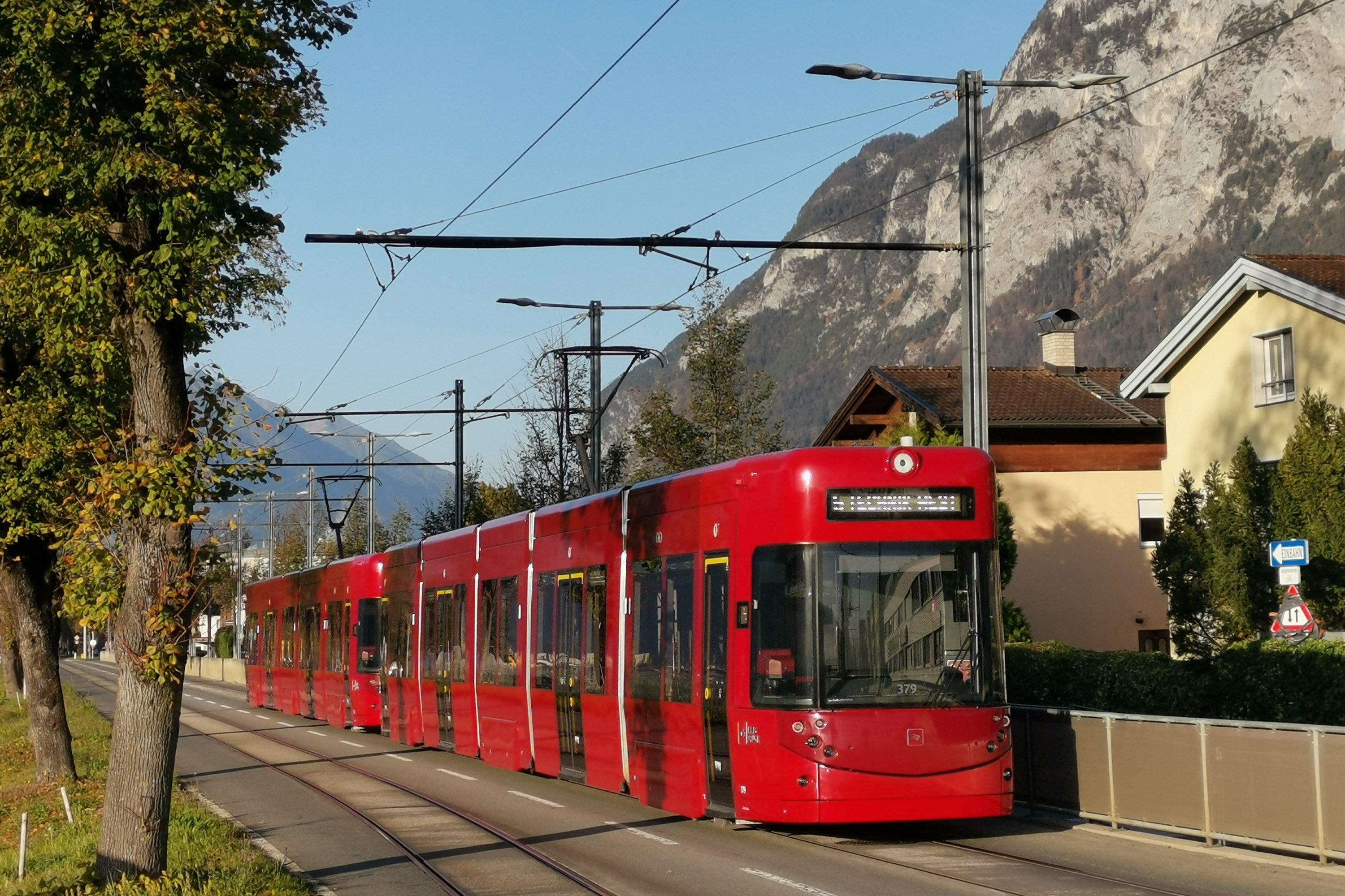 Derzeit fährt die Linie 5 bis zur Technik West. Bis 2030 ist der Ausbau bis zum Bahnhof Völs geplant.