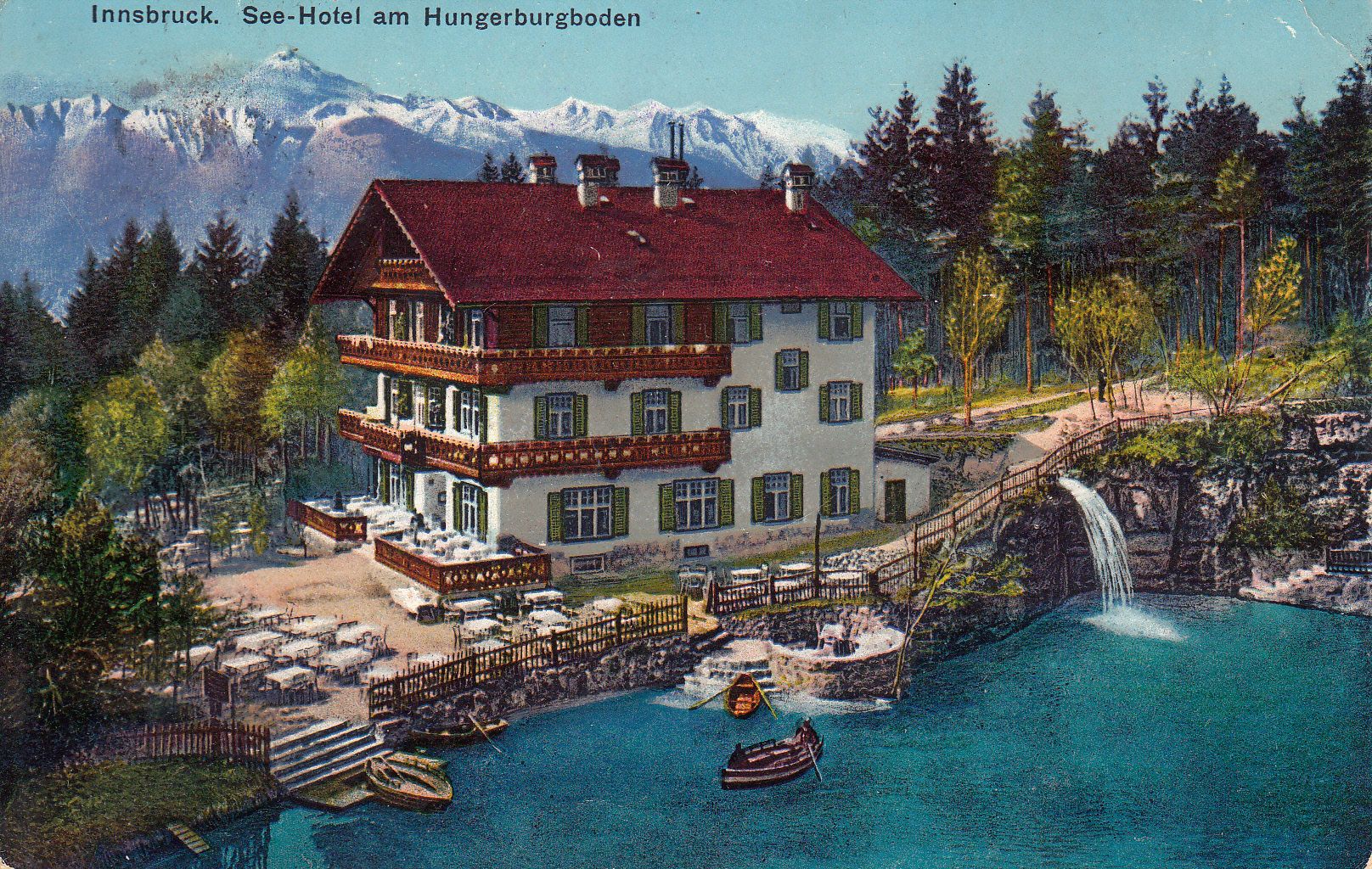 See-Hotel am Hungerburgboden, um 1925