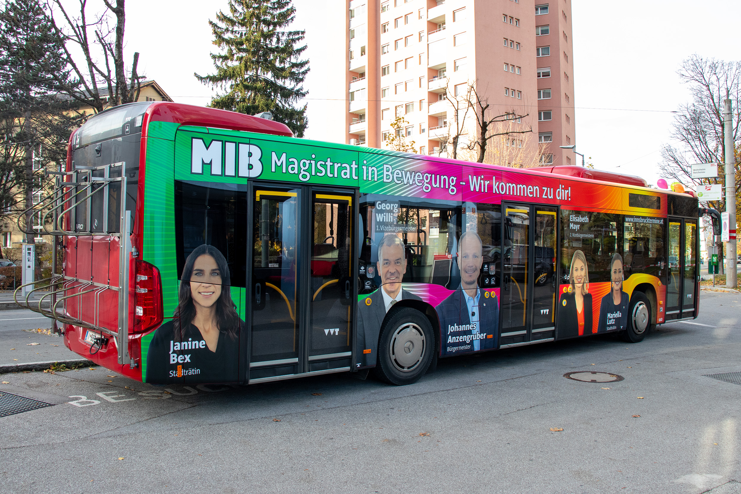 Der MIB-Bus tourt ab 1. April 2025 wieder durch die Stadt