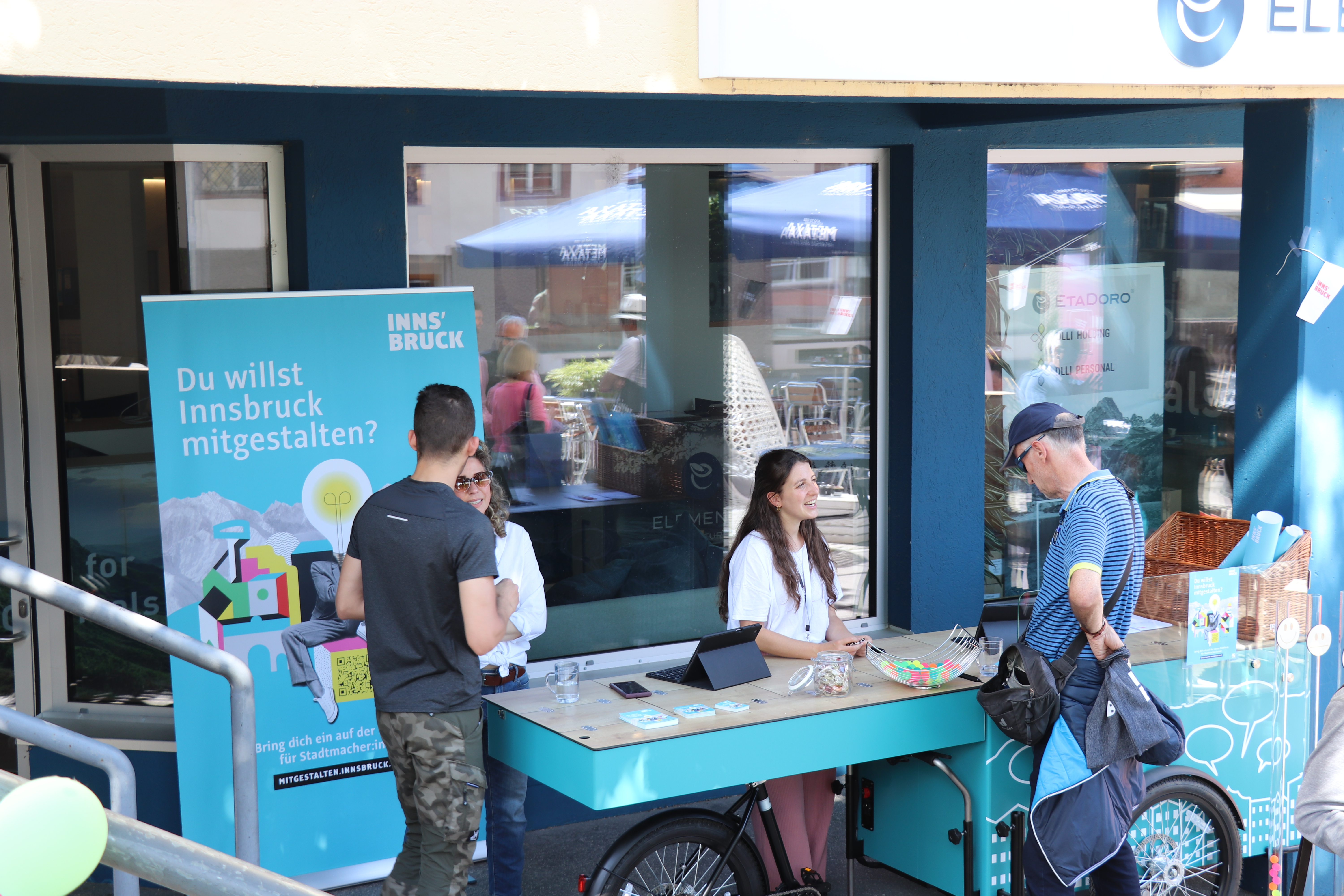 In Igls wird das Dialograd fehlen, aber die KollegInnen des Referates Bürgerbeteiligung und partizipative Stadtgestaltung sind vor Ort.