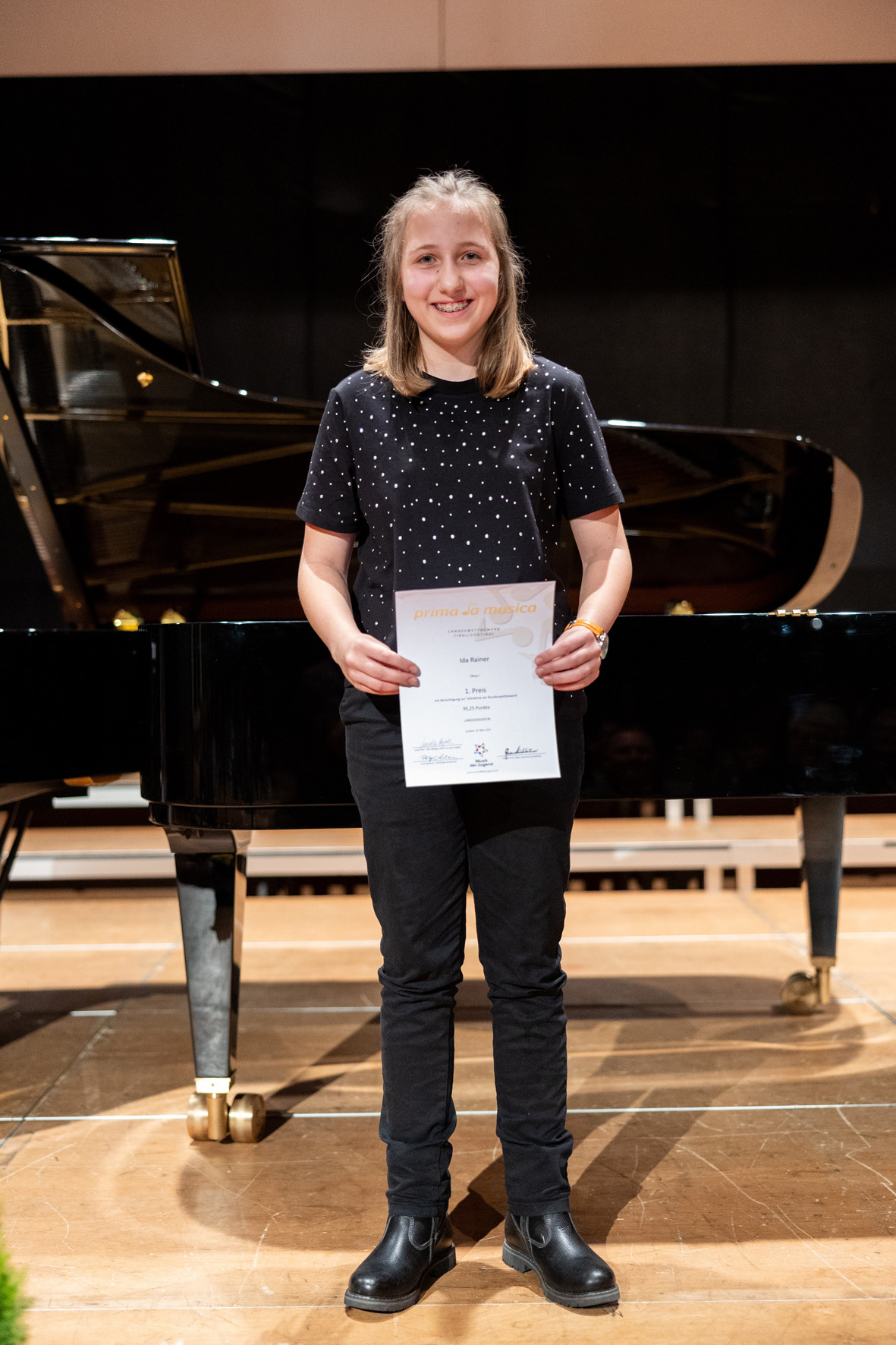 Die Oboistin Ida Rainer errang beim Bundeswettbewerb von „prima la musica 2025“ den ersten Preis.