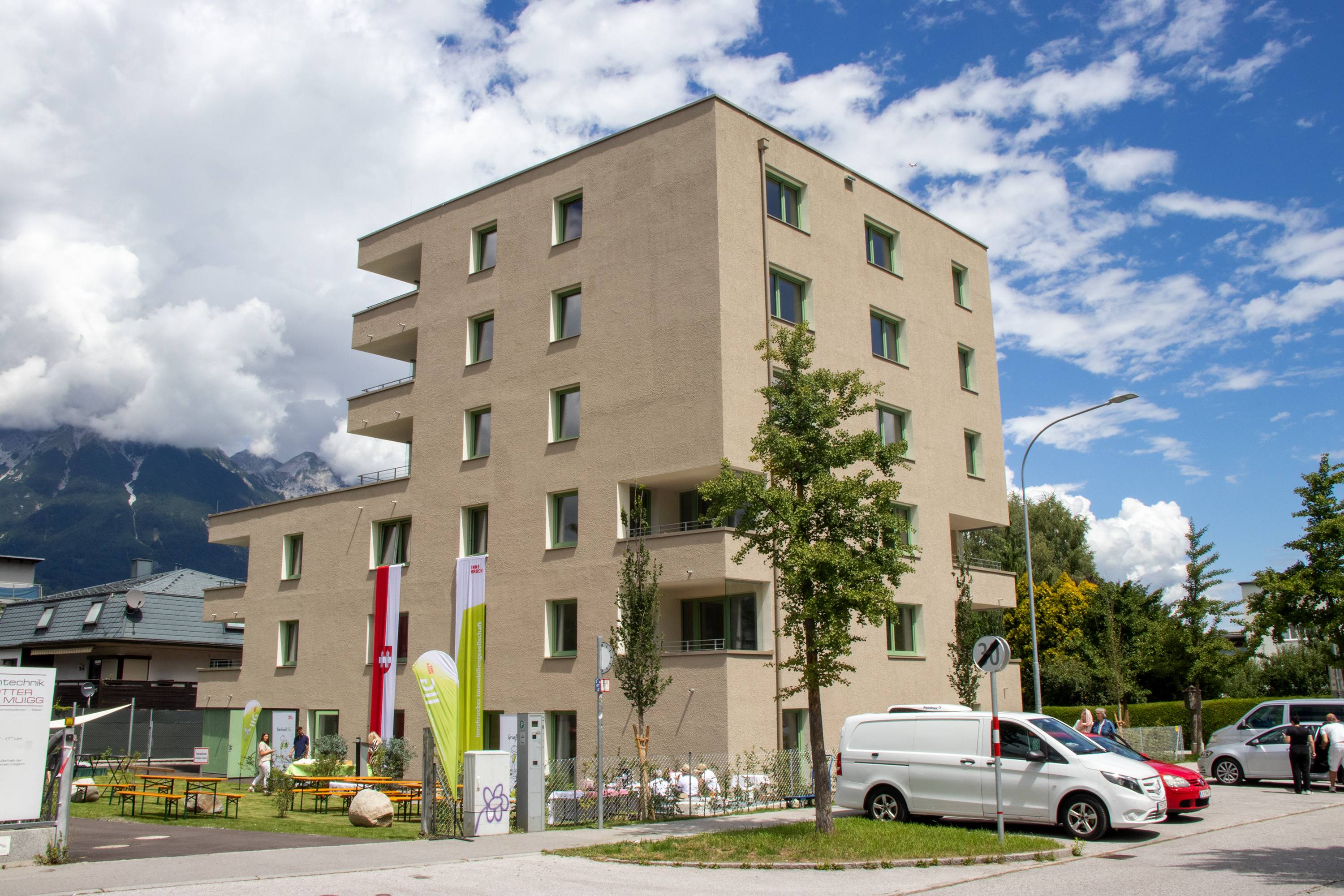 In nur 18 Monaten Bauzeit entstanden 17 hochwertige Wohnungen in der Wiesengasse 19b.