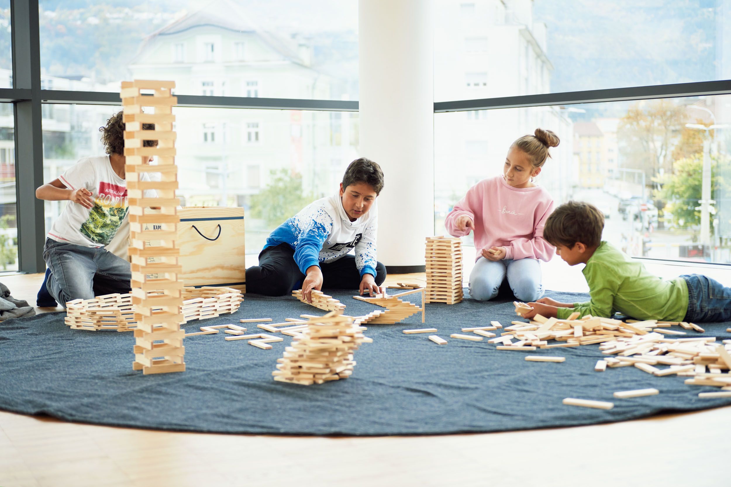 In den Weihnachtsferien kann zu den Öffnungszeiten endlich wieder geklötzelt werden.