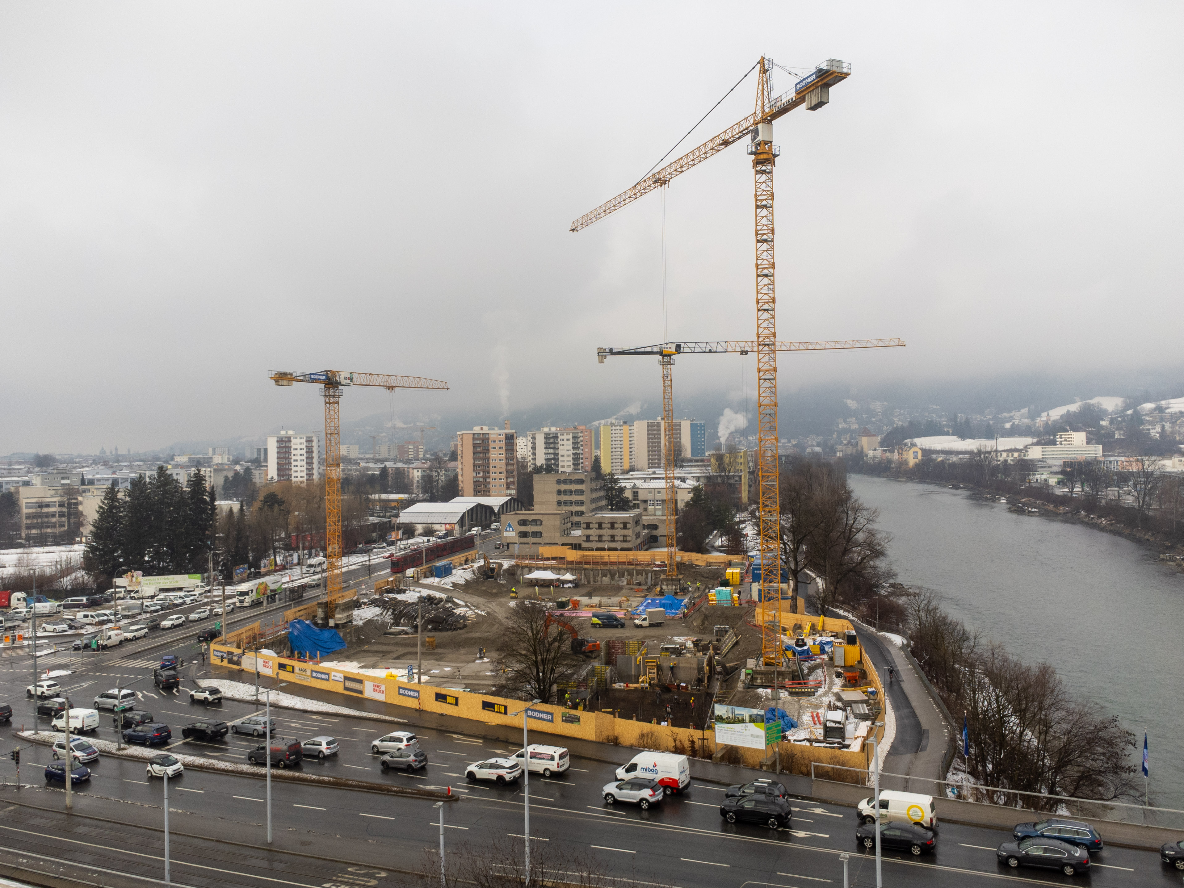 In der Reichenau wächst bis 2028 auf dem ehemaligen Sandwirt-Areal ein Quartier mit rund 223 Wohnungen und 108 Heimplätzen.