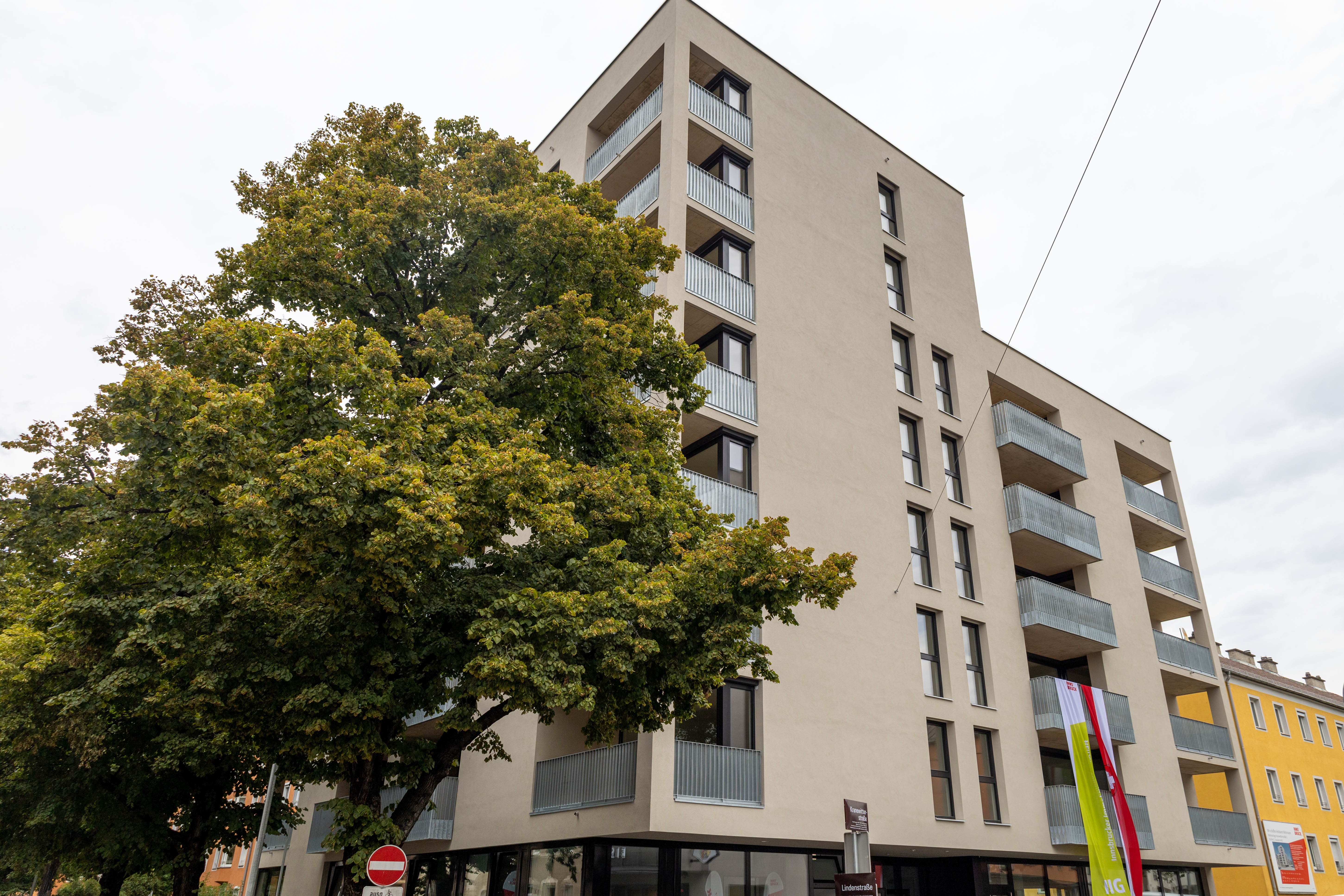 Die dritte Baustufe des Eichhofs wird umgesetzt und um rund 50 Wohnungen erweitert. (Im Bild: der in Baustufe Zwei fertiggestellte Neubau Kranewitterstraße 1)