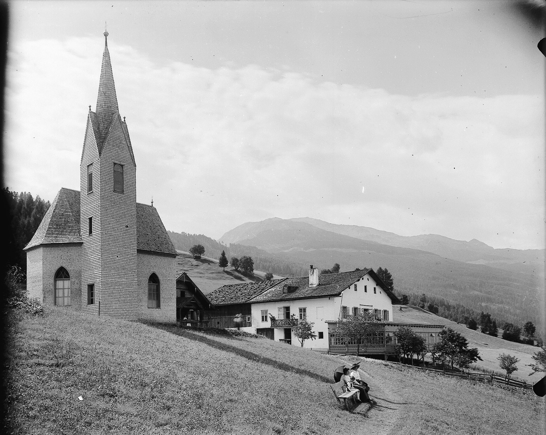 Die neue Kapelle in Windegg bei Volder Wildbad 1911.